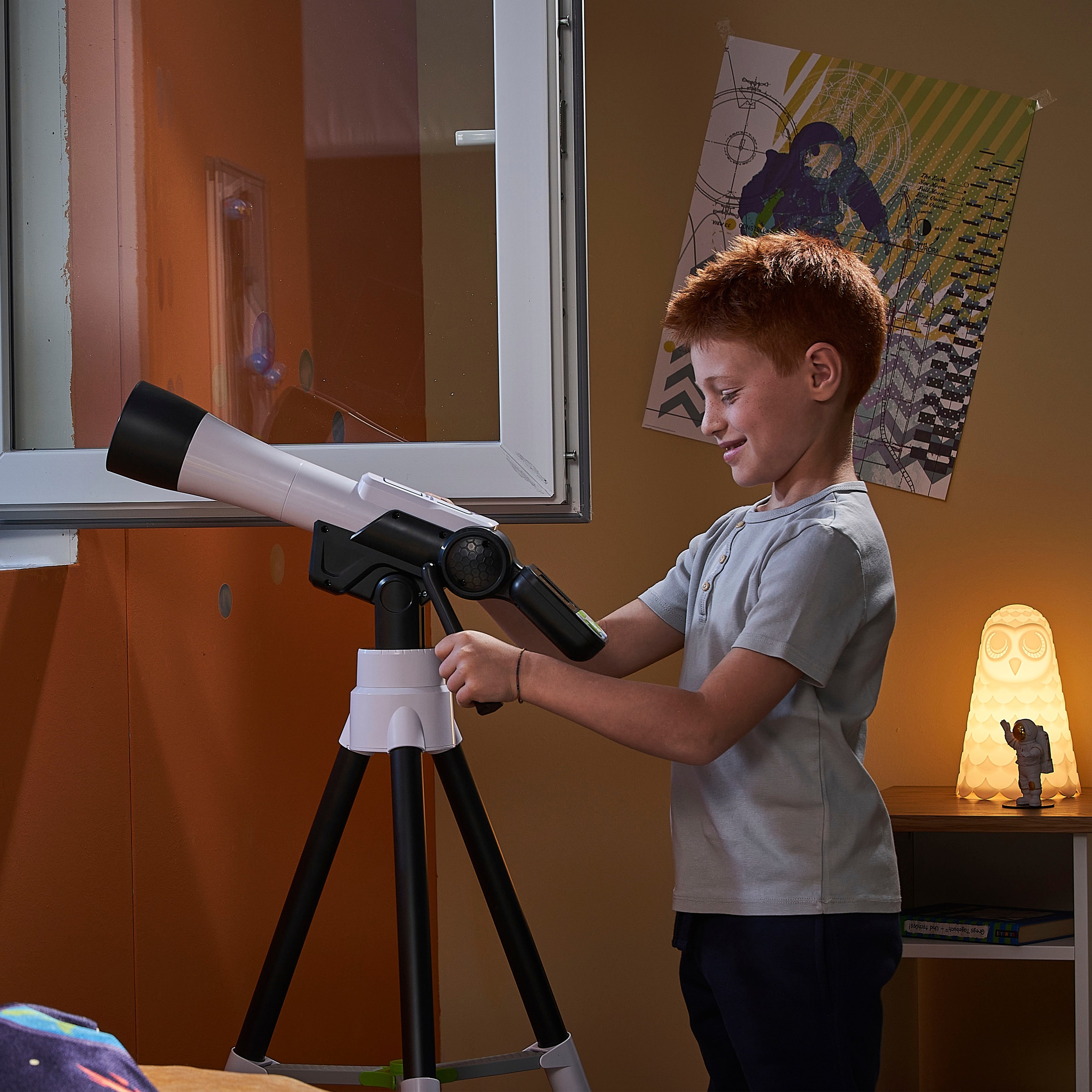 Vtech® Teleskop »Interaktives bei und Kinder«, Spielen Lerninhalten für mit Video-Teleskop NASA