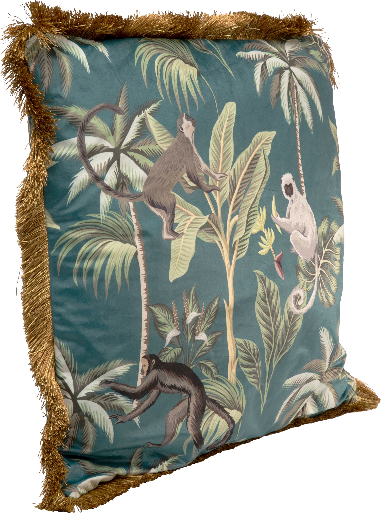 Kare Design Dekokissen »Jungle Fever, Kissenhülle mit Füllung, 55x55 cm« stützt Kopf und Nacken angenehm und sorgt für erholsamen Schlaf
