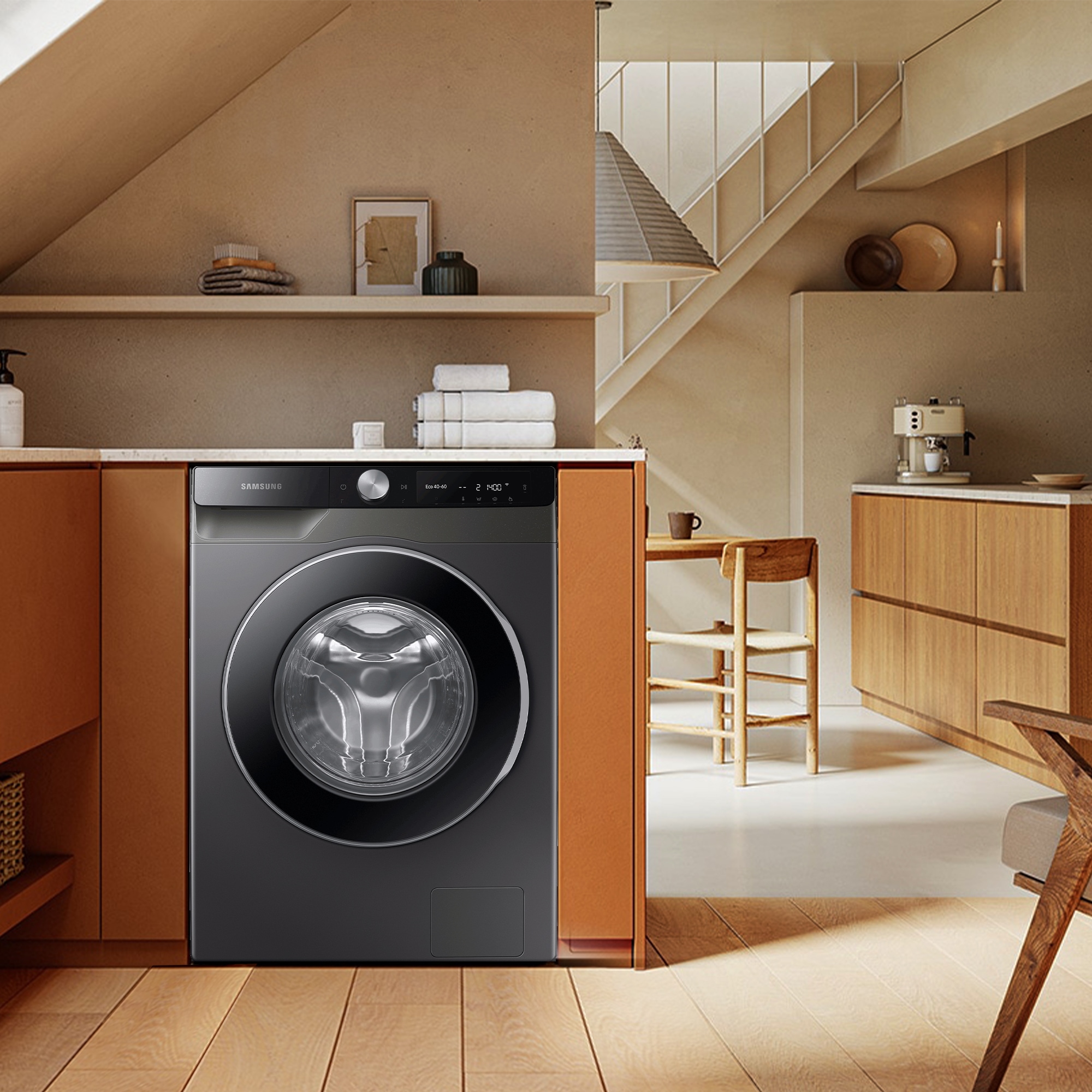 Samsung Waschmaschine WW6100T »WW9GT604ALX«, 9 kg, 1400 U/min