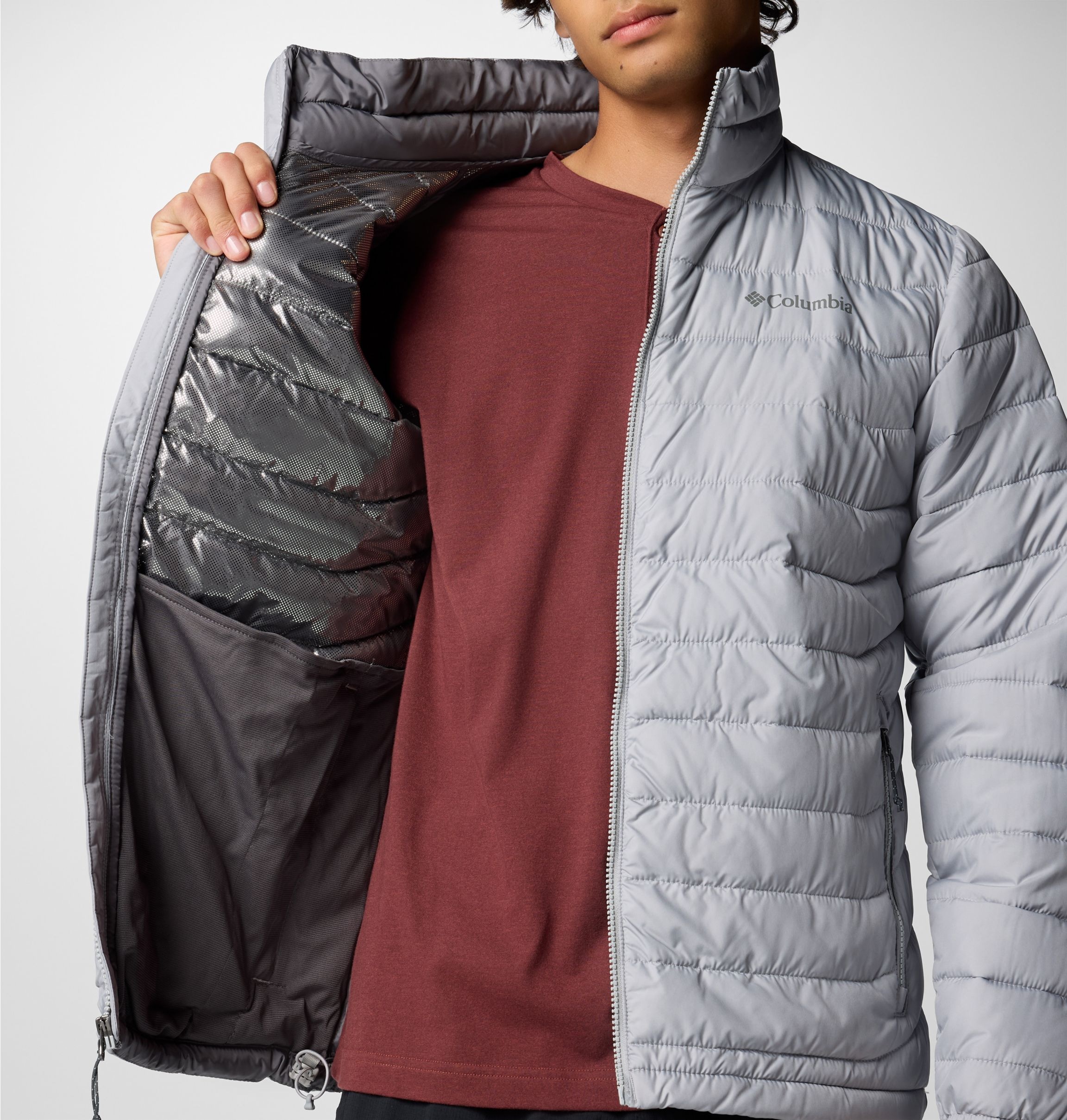 Columbia Steppjacke »POWDER LITE II JACKET«, (1 St.), mit Kapuze