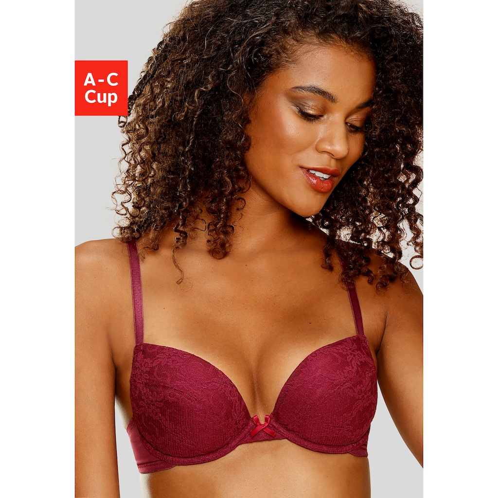 petite fleur Push-up-BH, (Packung, 3 Stück)