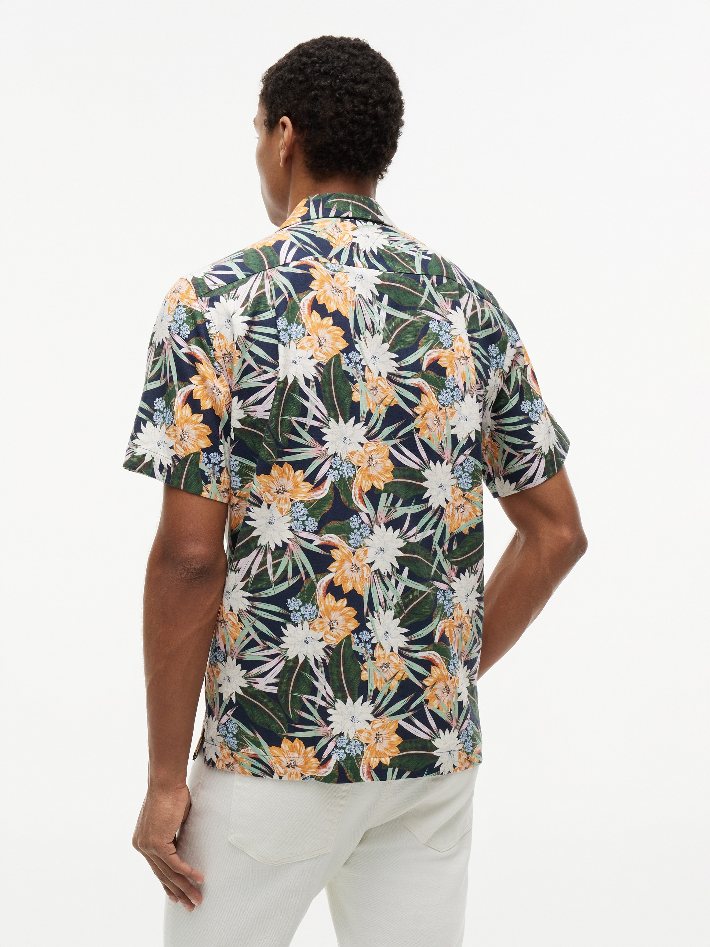 Tommy Hilfiger Kurzarmhemd »CO LYOCELL FLORAL SS SHIRT« mit Allover-Print, Regular Fit