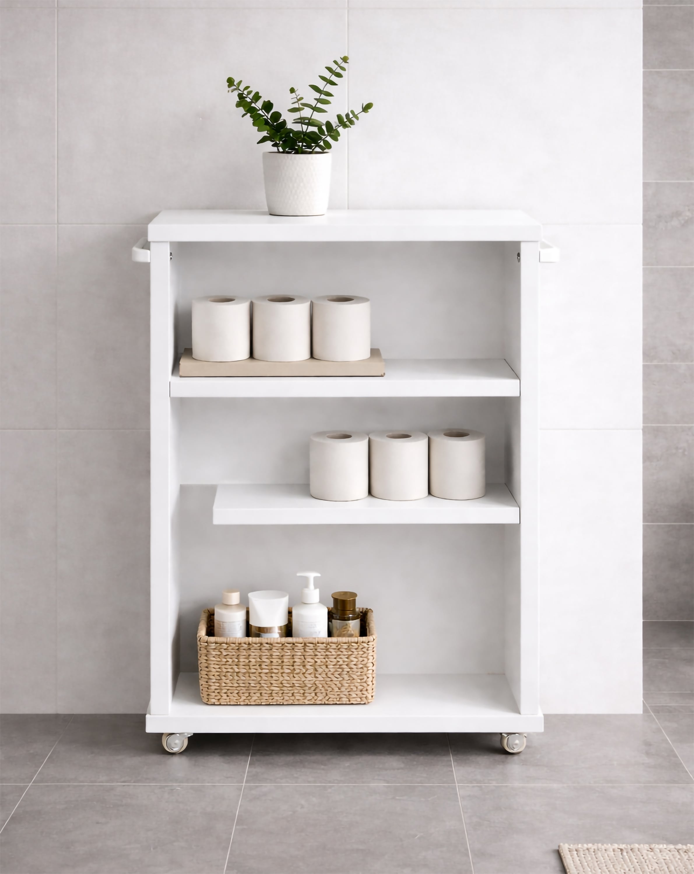 VCM Midischrank »Holz Badschrank Nischenregal Nilari 61 x 20 x 45« 1 Stk. tlg.