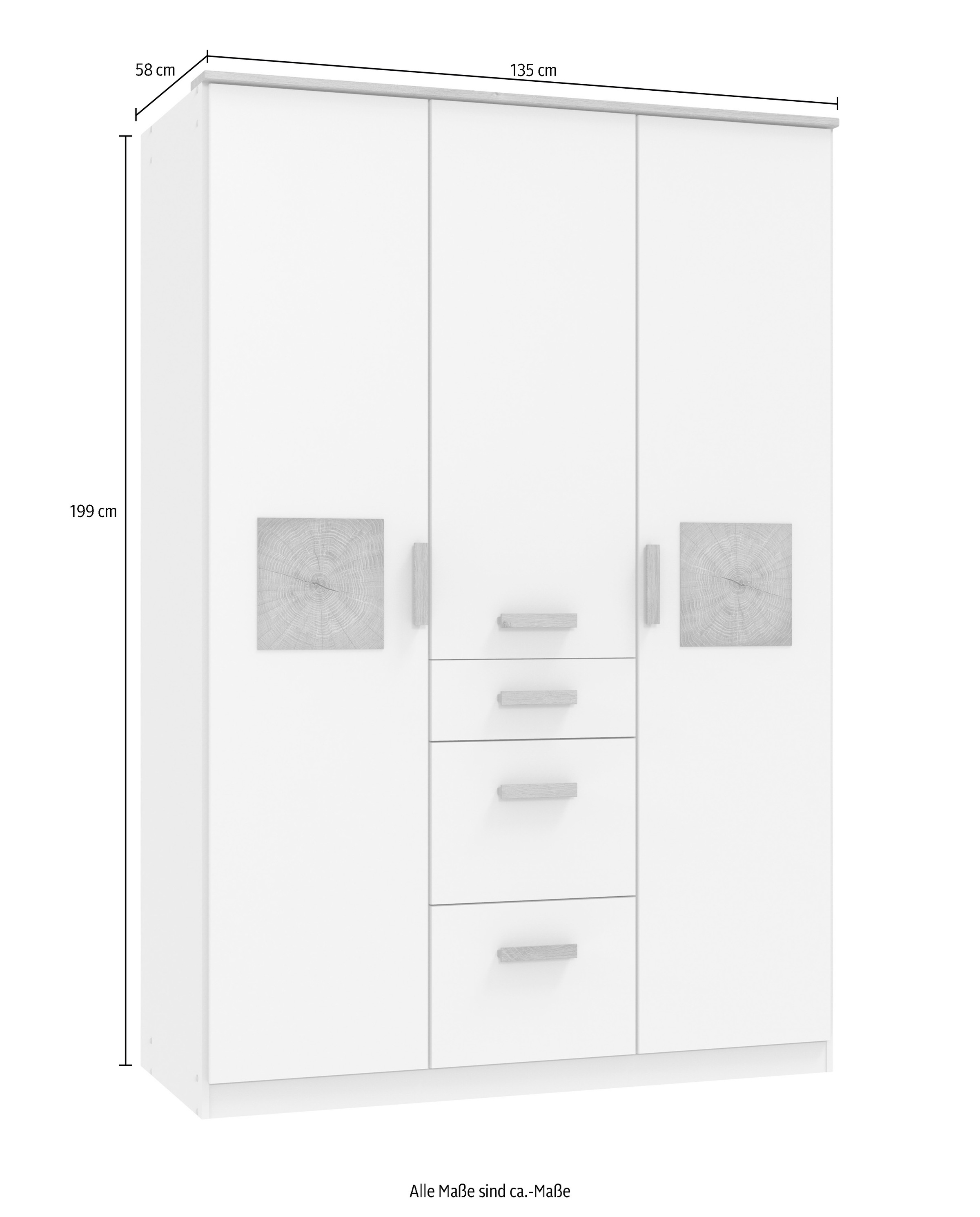 Wimex Kleiderschrank »Gotland«, wahlweise in 91cm oder 135cm Breite