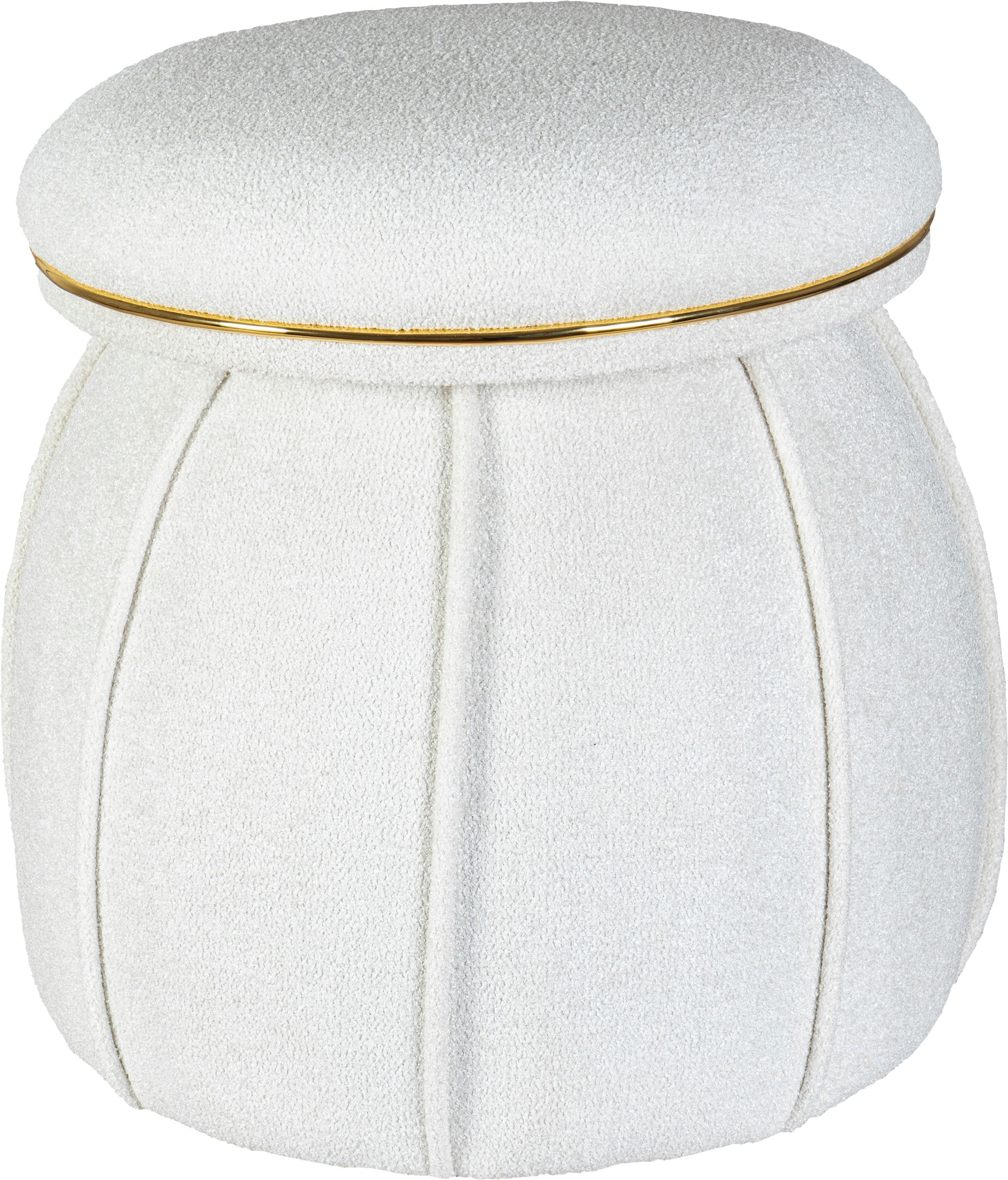 Kayoom Sitzhocker »Hocker Corin,extravagante Form,stilvolle Farben,elegant gesteppter Fuß«, (1 St.), komfortabel, hochqualitativ, pflegeleicht, sorgfältig verarbeitet