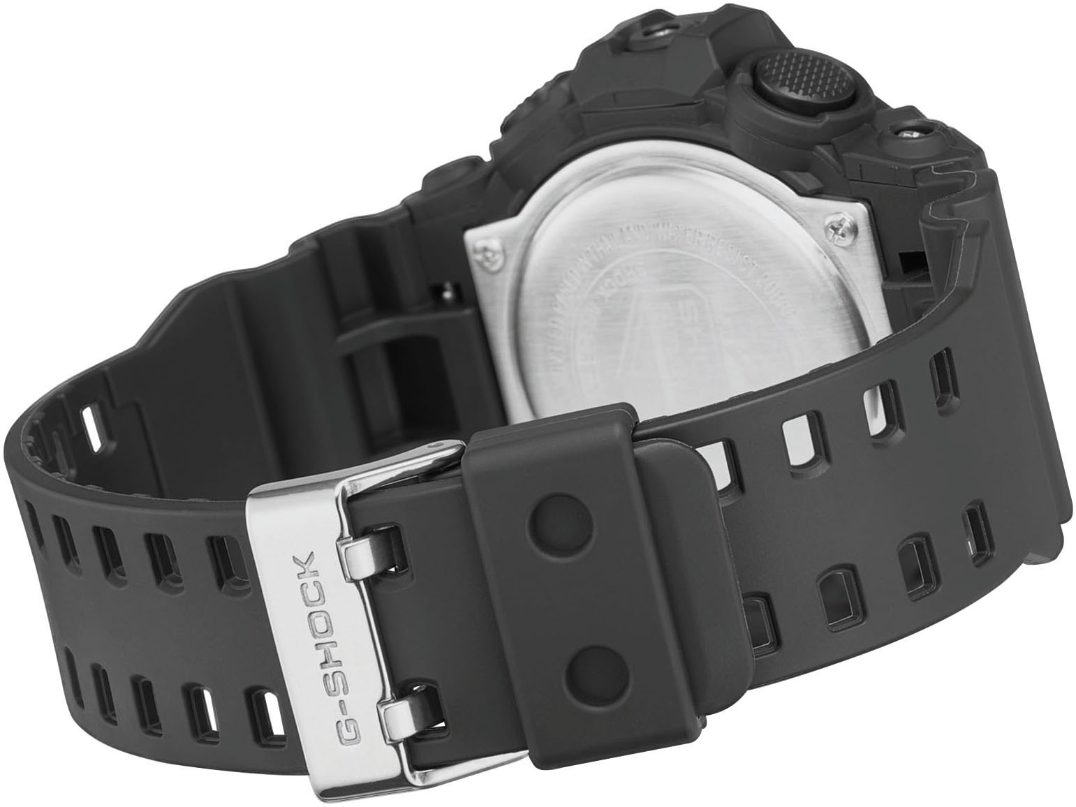 CASIO G-SHOCK Chronograph Quarzuhr,Armbanduhr, Herrenuhr,digital,bis 20bar wasserd. Resinarmband