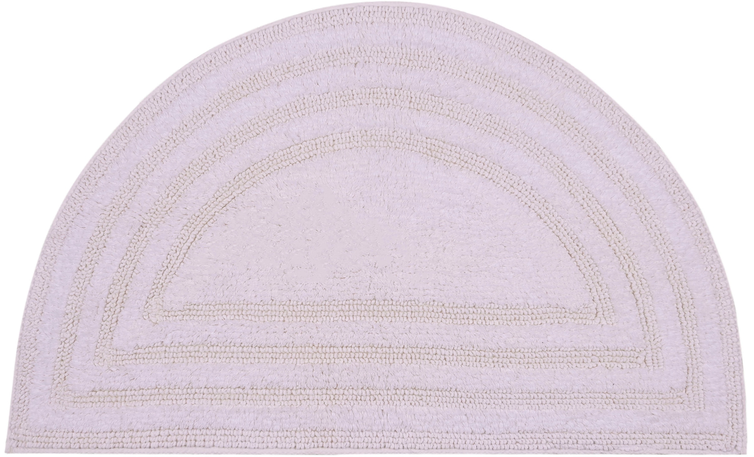 my home Badematte »Inga, Rahmen, Badvorleger, Badezimmer Teppich«, beidseitig nutzbar-fußbodenheizungsgeeignet-strapazierfähig, 100% Baumwolle, Hoch-Tief-Effekt, weich, trocknergeeignet