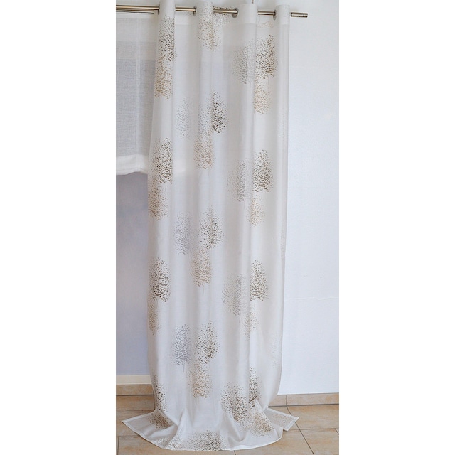Kutti Vorhang »Belinda«, (1 St.), Gardine, halbtransparent, Ausbrenner,  bedruckt, Viskose-Polyester online kaufen