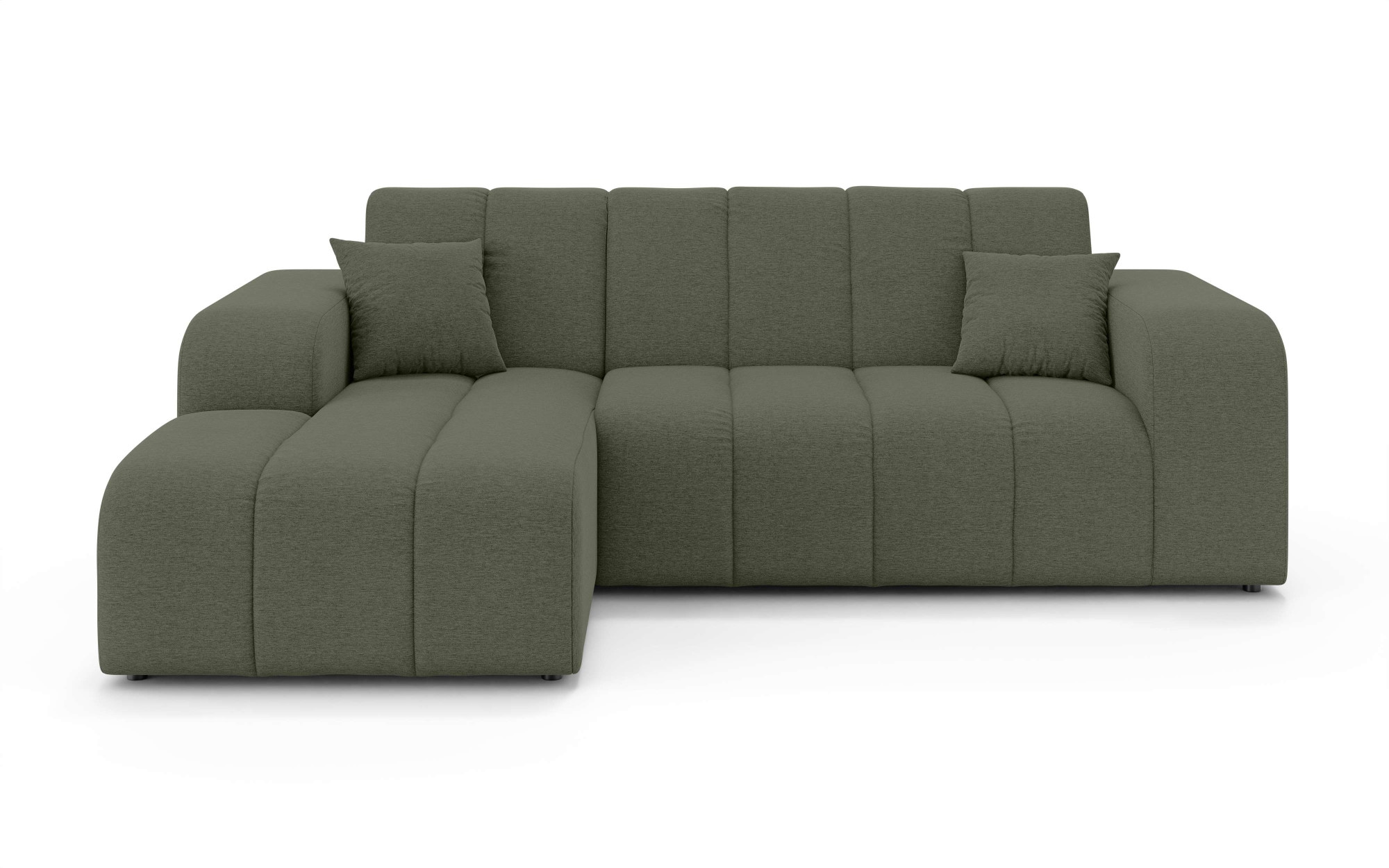INOSIGN Ecksofa »CASSY L-Form, Schlafsofa mit Bettkasten, Maße B/T/H: 245/165/88 cm«, mit 2 Rückenkissen, Recamiere rechts oder links bestellbar