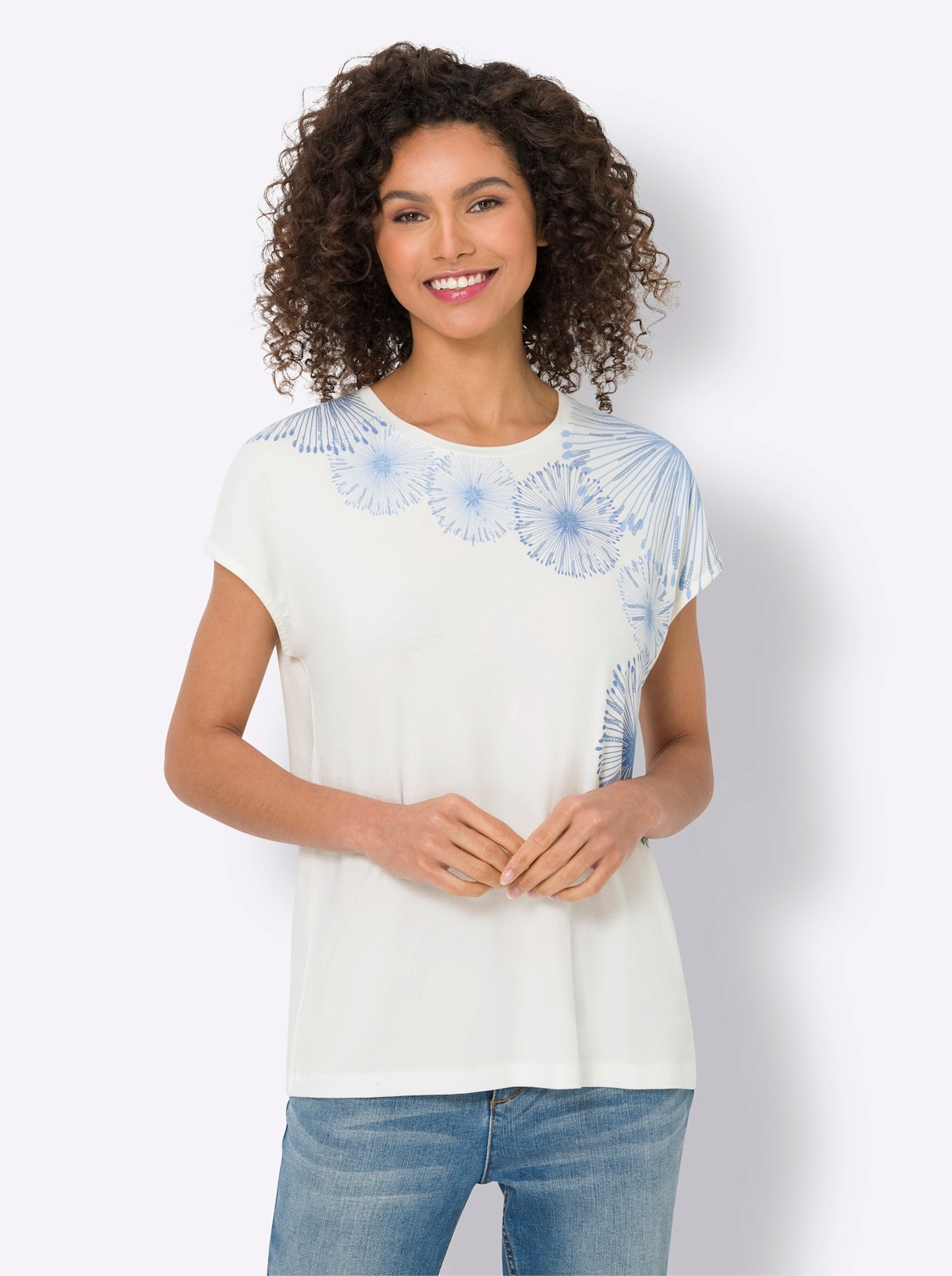 heine Rundhalsshirt »Shirt«, (1 tlg.)