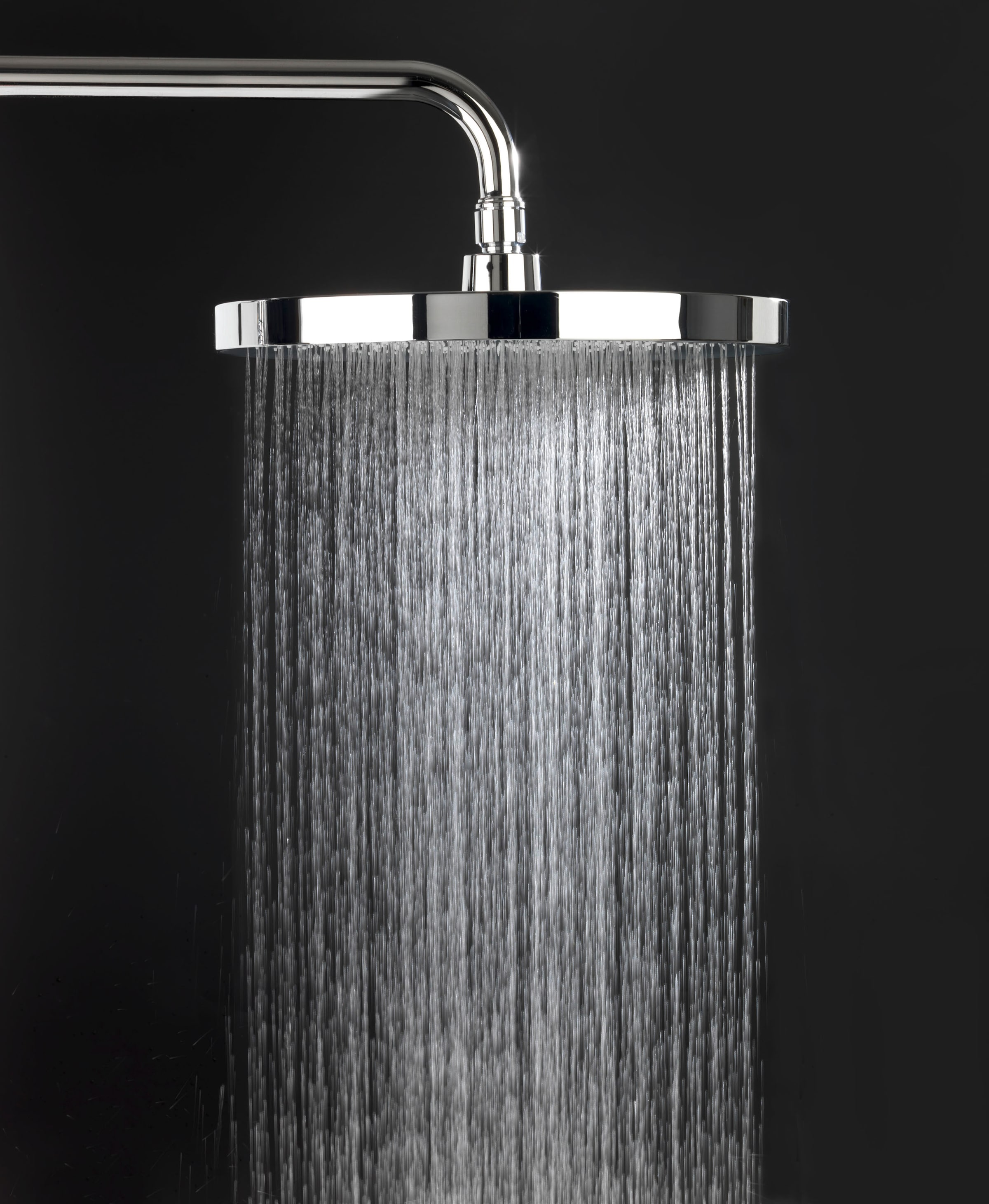 WENKO Kopfbrause »Softwater«, (1 tlg.), Chrom/Schwarz, Ø 26 cm