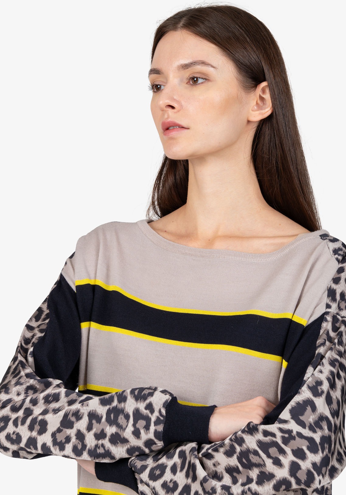 Sportalm Kitzbühel Rundhalspullover, mit Animalprint