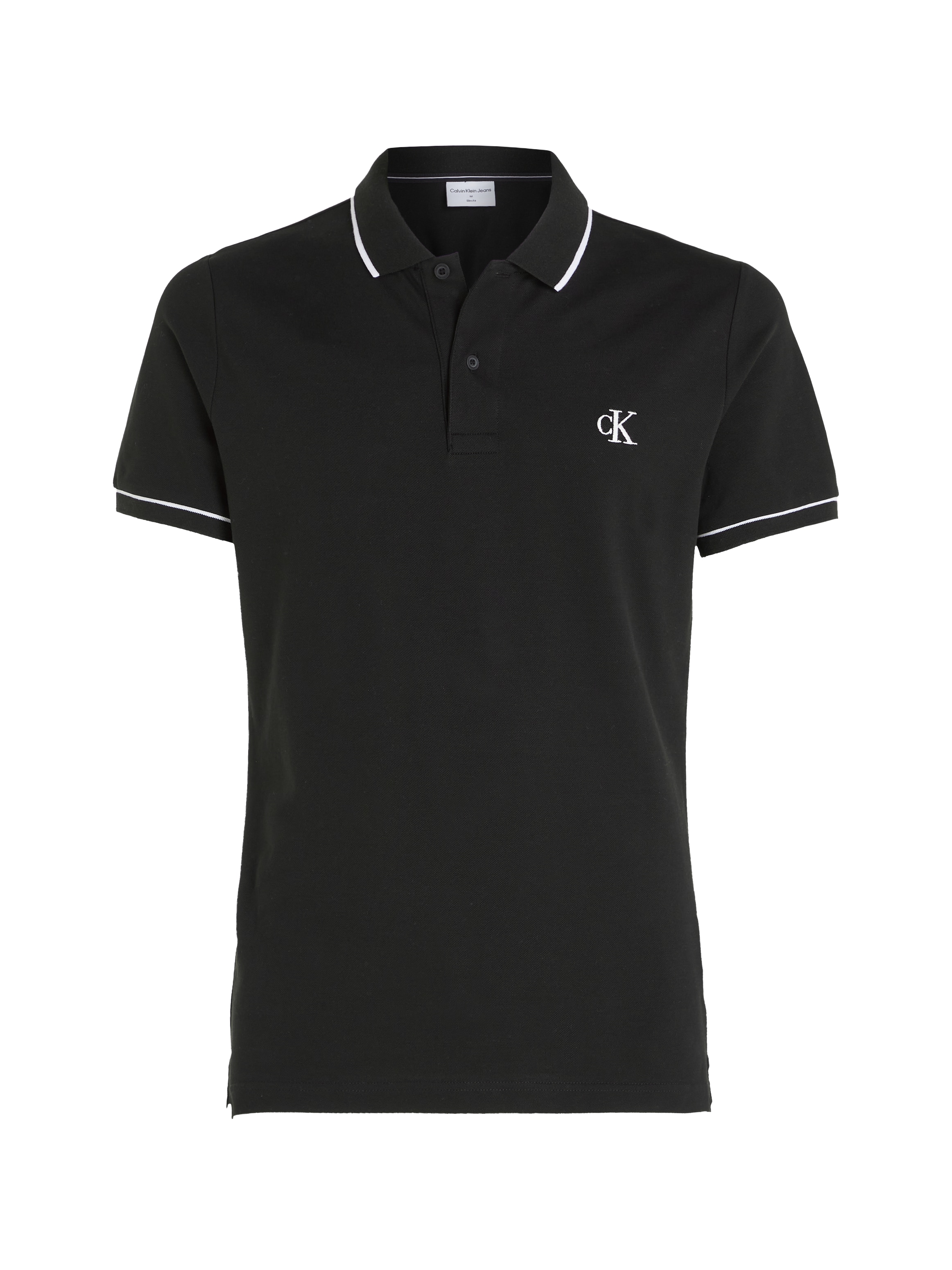 Poloshirt »CK ESSENTIAL TIPPING SLIM POLO«, mit Markenstickerei