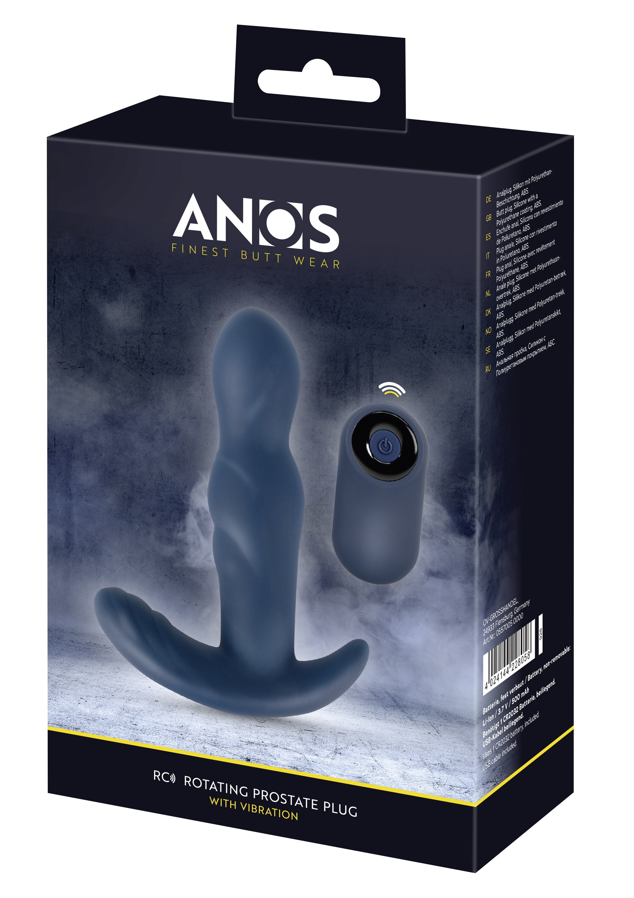 ANOS Anal-Stimulator »Vibro-Analplug RC Rotating Prostate Plug with Vibration« ()