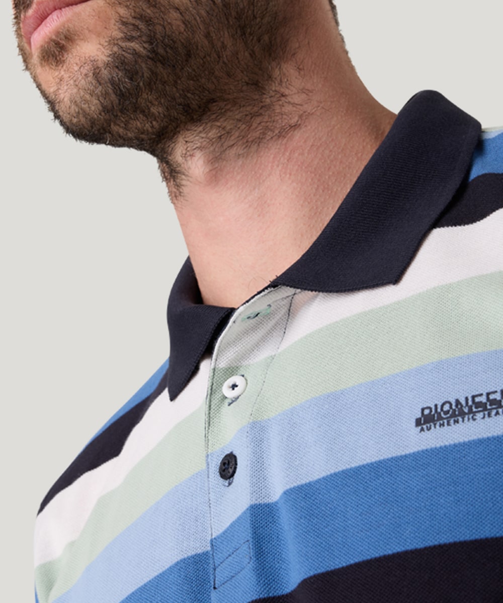 Pioneer Authentic Jeans Poloshirt, mit Streifenmuster