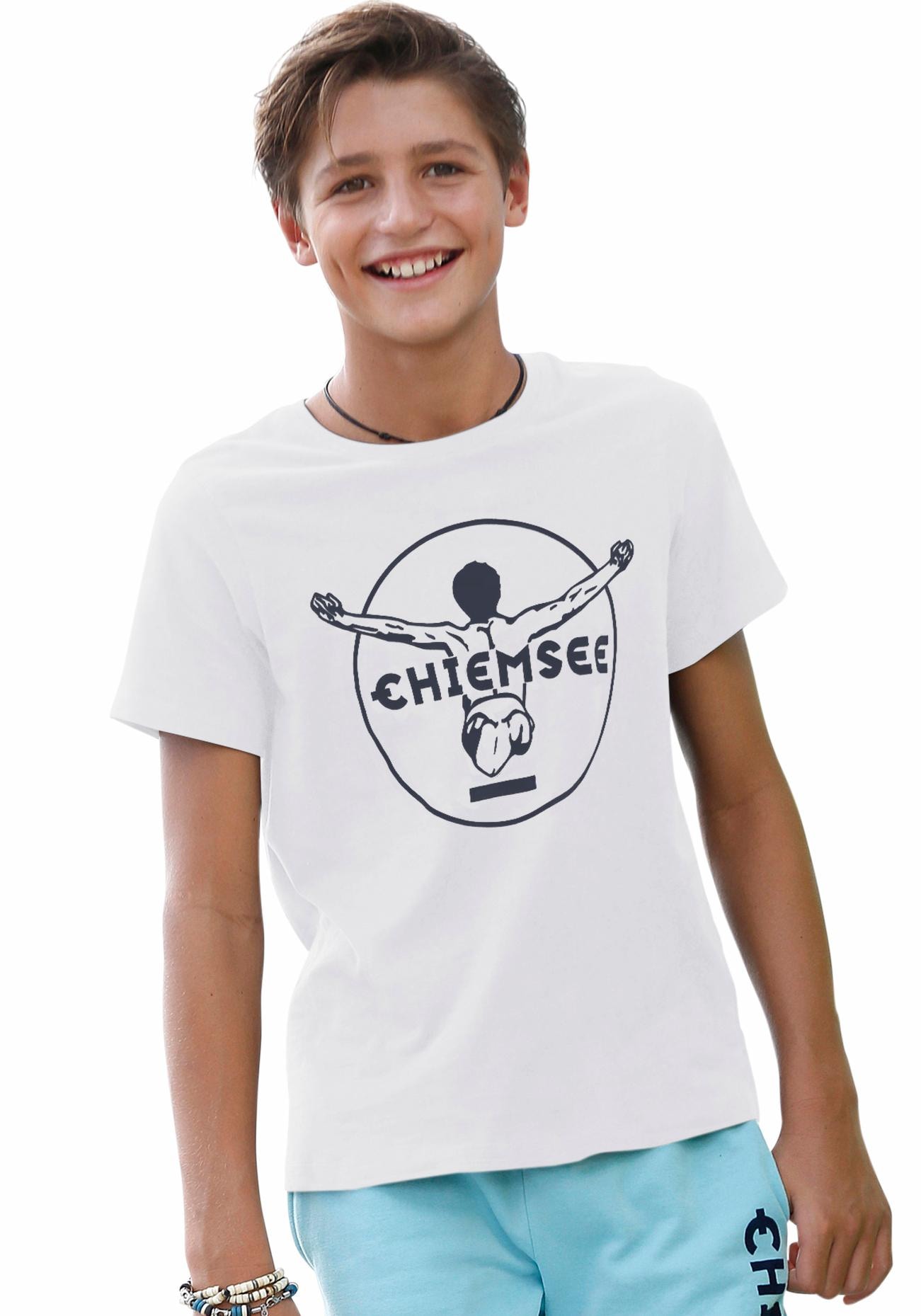 »BASIC«, bei T-Shirt mit Chiemsee Logo-Druck