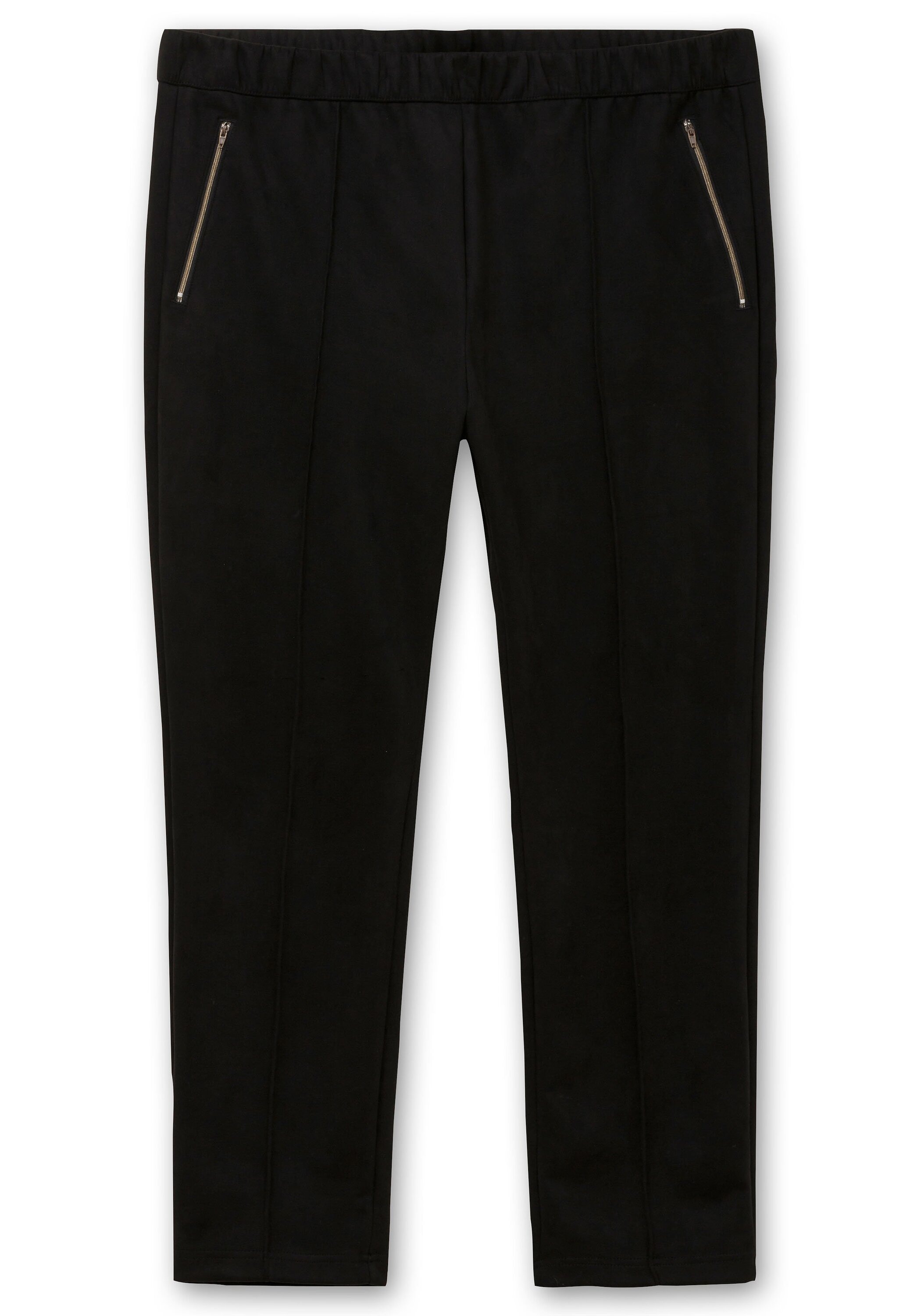 Sheego Schlupfhose »Schmale Hose in Velourslederoptik«