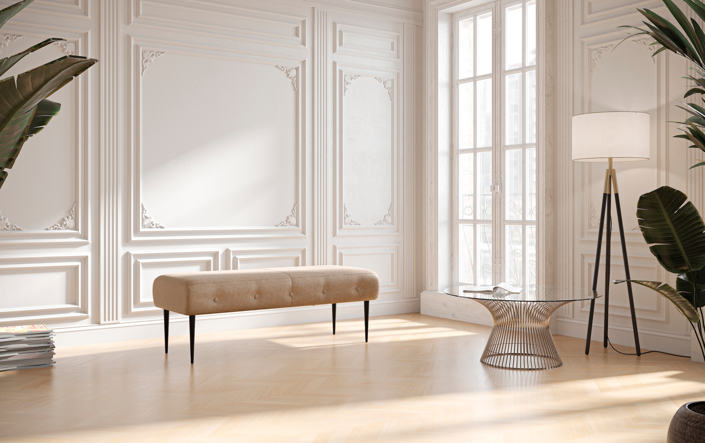 Home affaire 2-Sitzer »Amber« mit Knopfheftung,in verschieden Stoffarten