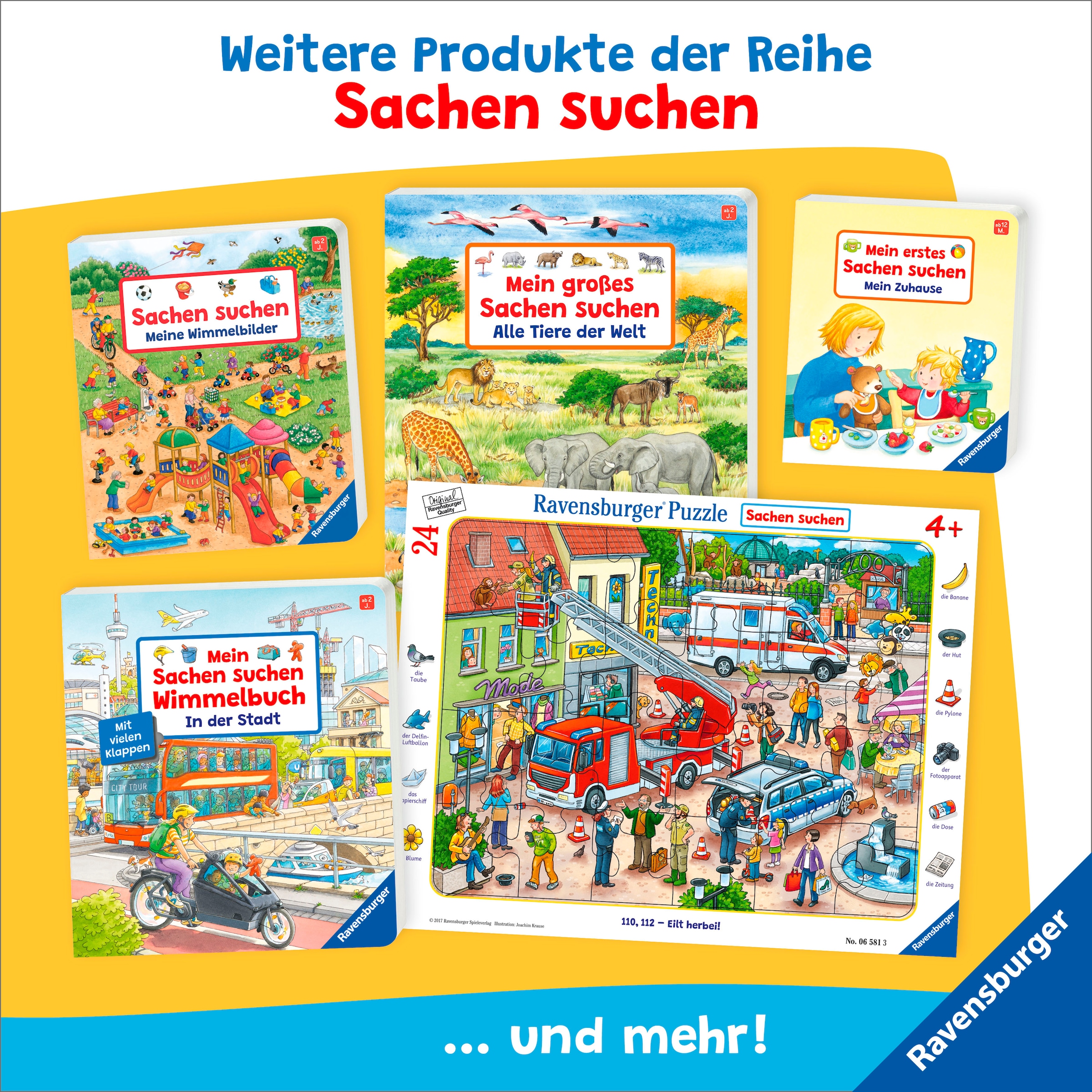 Ravensburger Spielzeug-Adventskalender »Mein großer Sachen suchen Adventskalender«, ab 2 Jahren