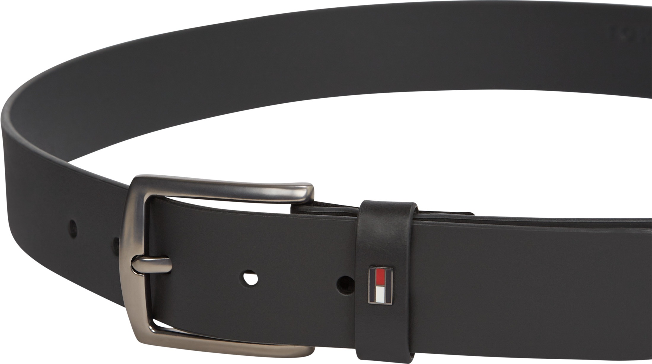 Tommy Hilfiger Ledergürtel »DENTON 3.5 EXT«, Einfachdornschließe, Metalllogo