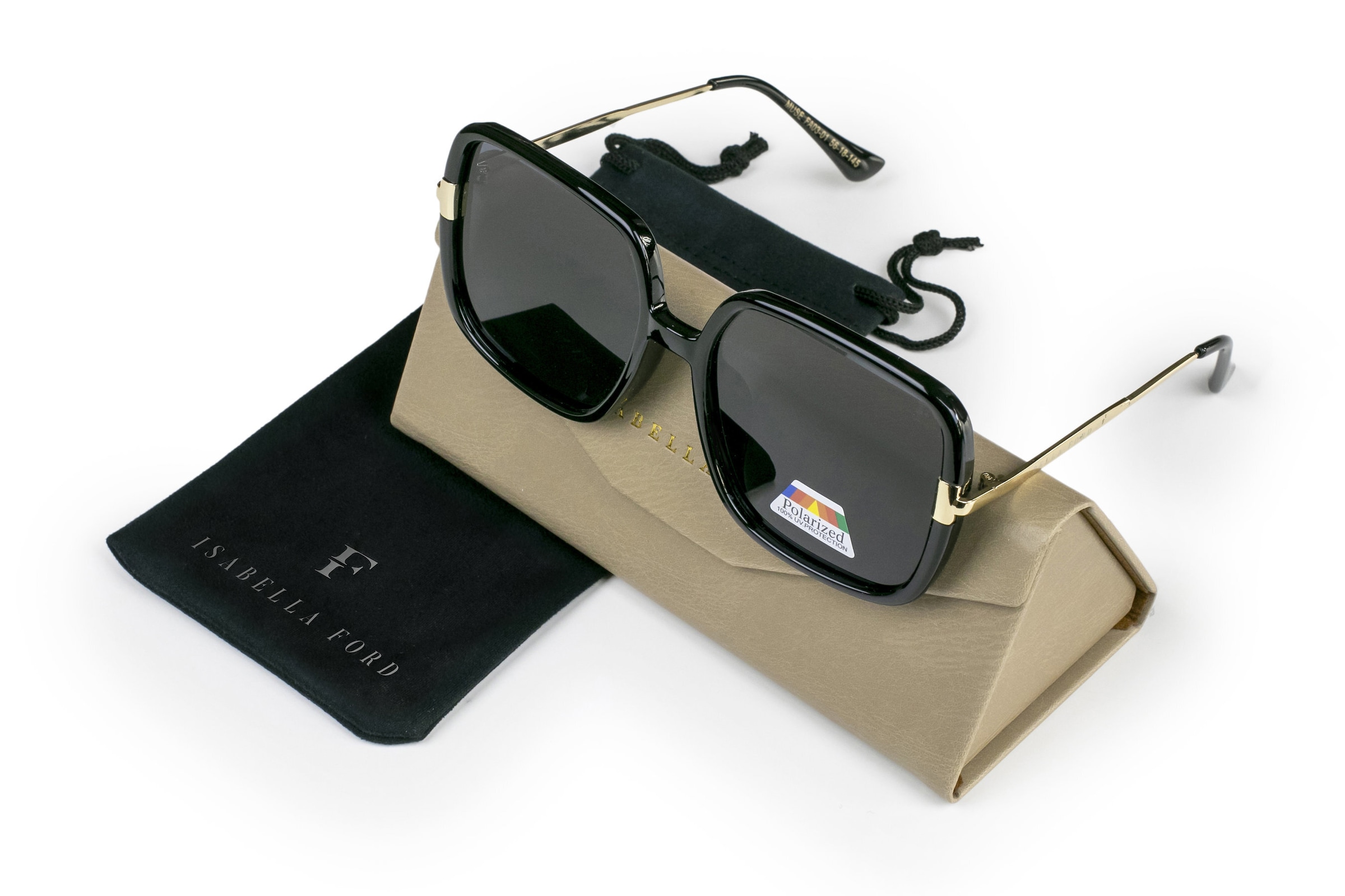 ISABELLA FORD Sonnenbrille »FA03-01« Glas 0,74 mm, polarisierte Gläser, UV400, CAT3.0
