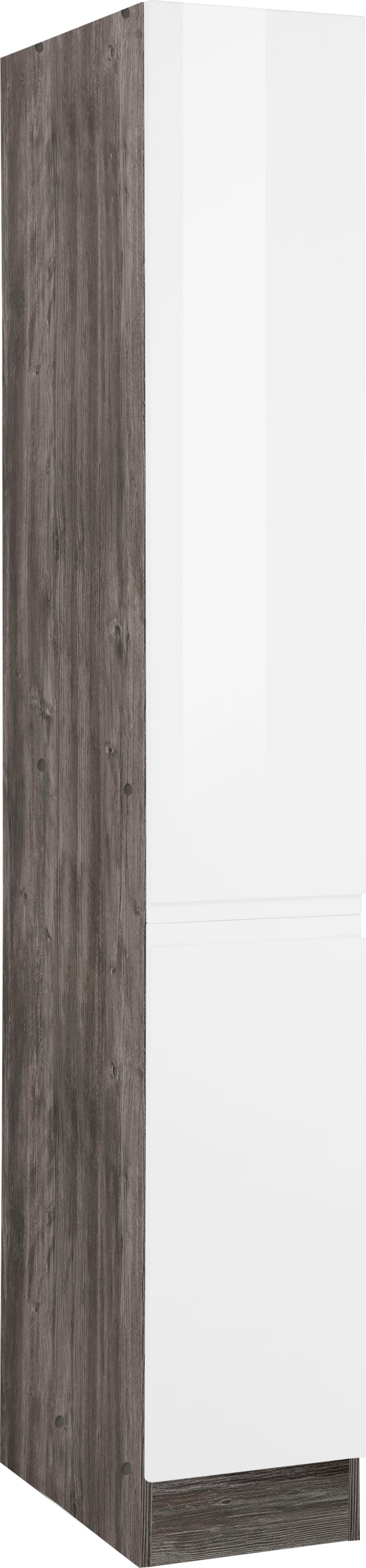 KOCHSTATION Apothekerschrank »KS-Virginia«, 200 cm hoch 30 cm breit, 2 Auszüge mit 5 Ablagen, griffloses Design