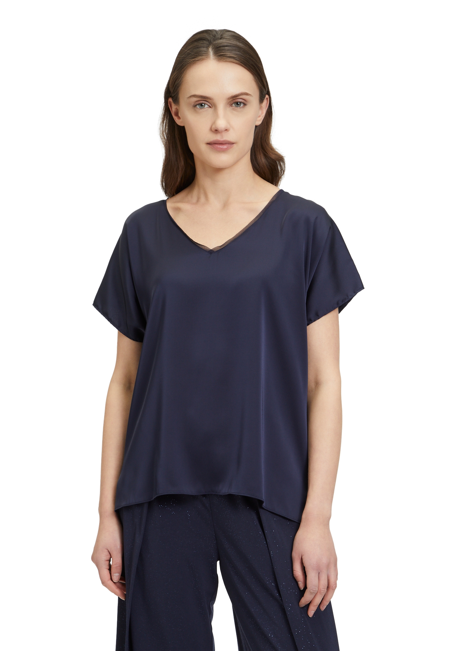 Vera Mont Satinbluse »Satin-Bluse mit V-Ausschnitt«
