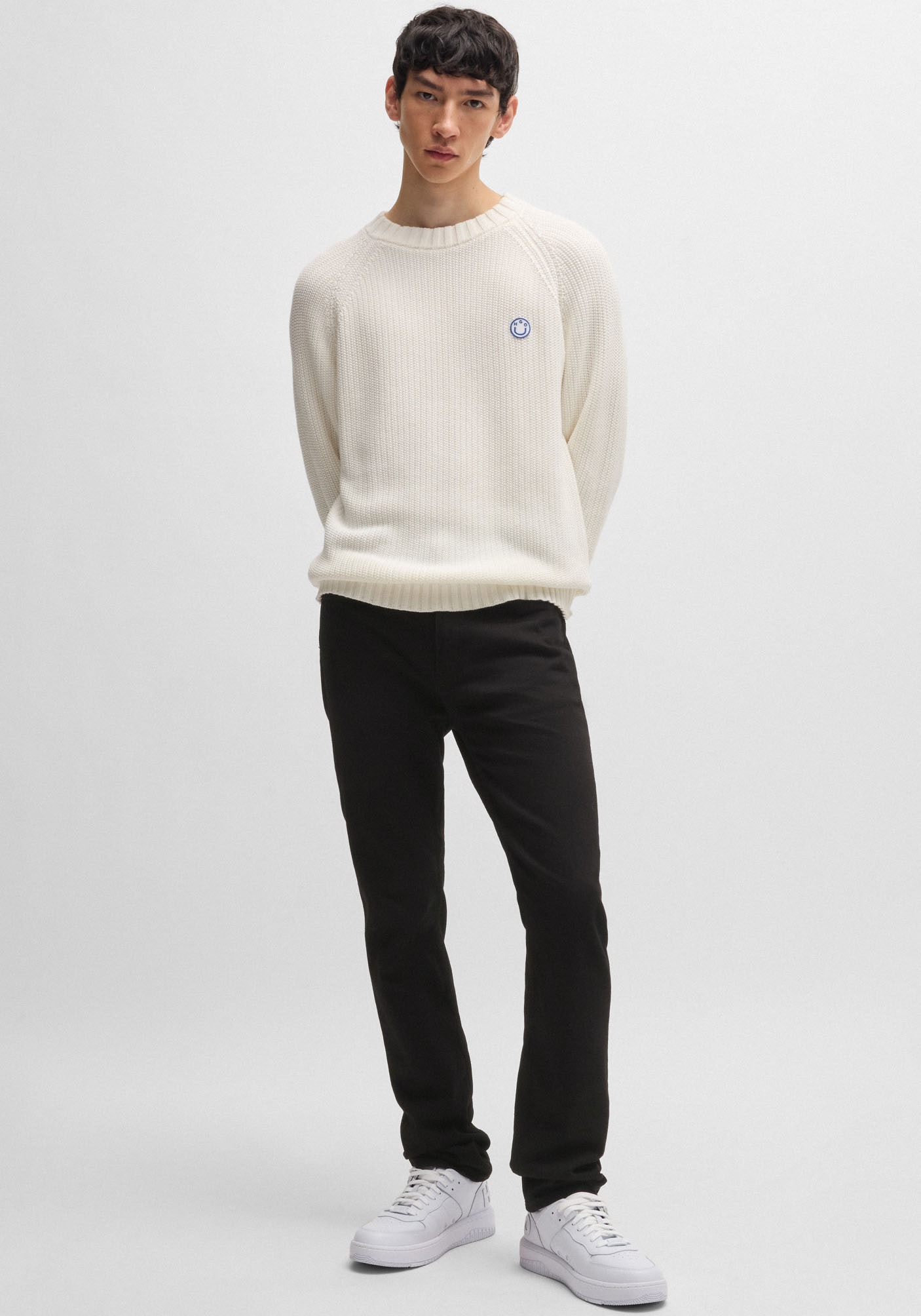 HUGO Blue Slim-fit-Jeans »Ash«, mit Stone-washed-Finish