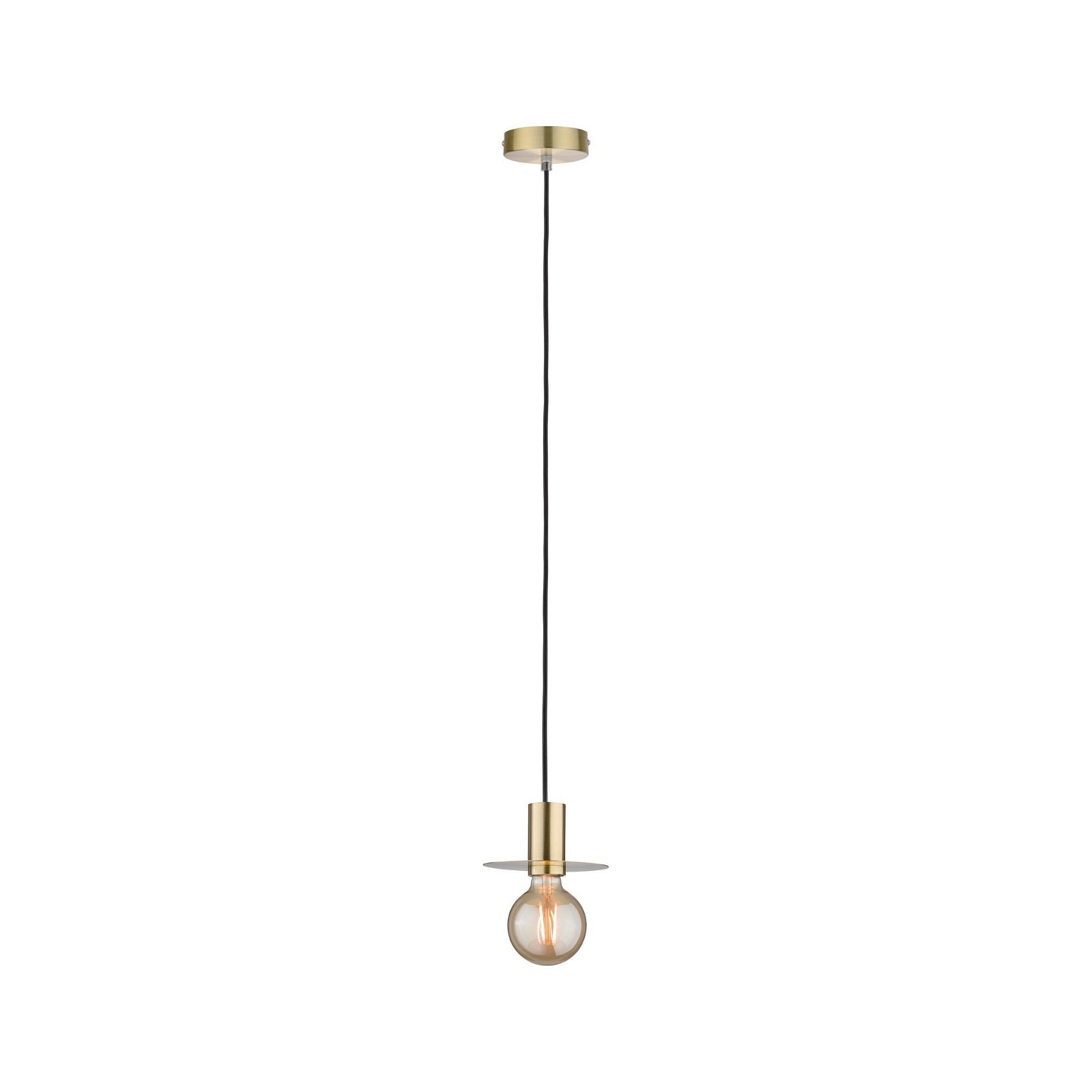Paulmann Pendelleuchte »Neordic Stian max. 1x60W Messing gebürstet 230V Metall«, 1 flammig, Leuchtmittel E27 | ohne Leuchtmittel, E27