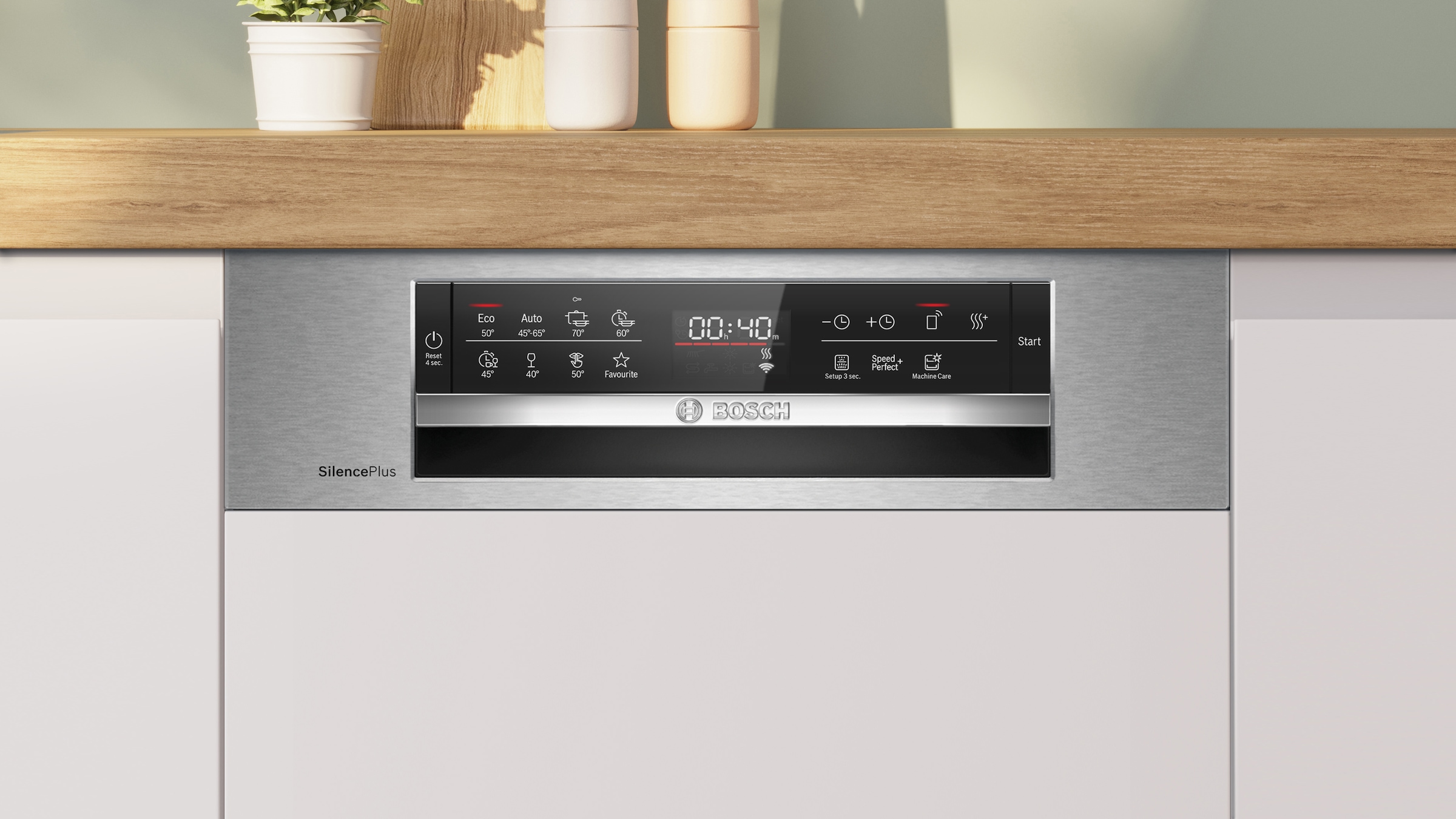 BOSCH teilintegrierbarer Geschirrspüler Serie 6 »SPI6EMS21E« 10 tlg. Maßgedecke Mit 3-fach Rack Matic & 2 Sprüharmen im Oberkorb