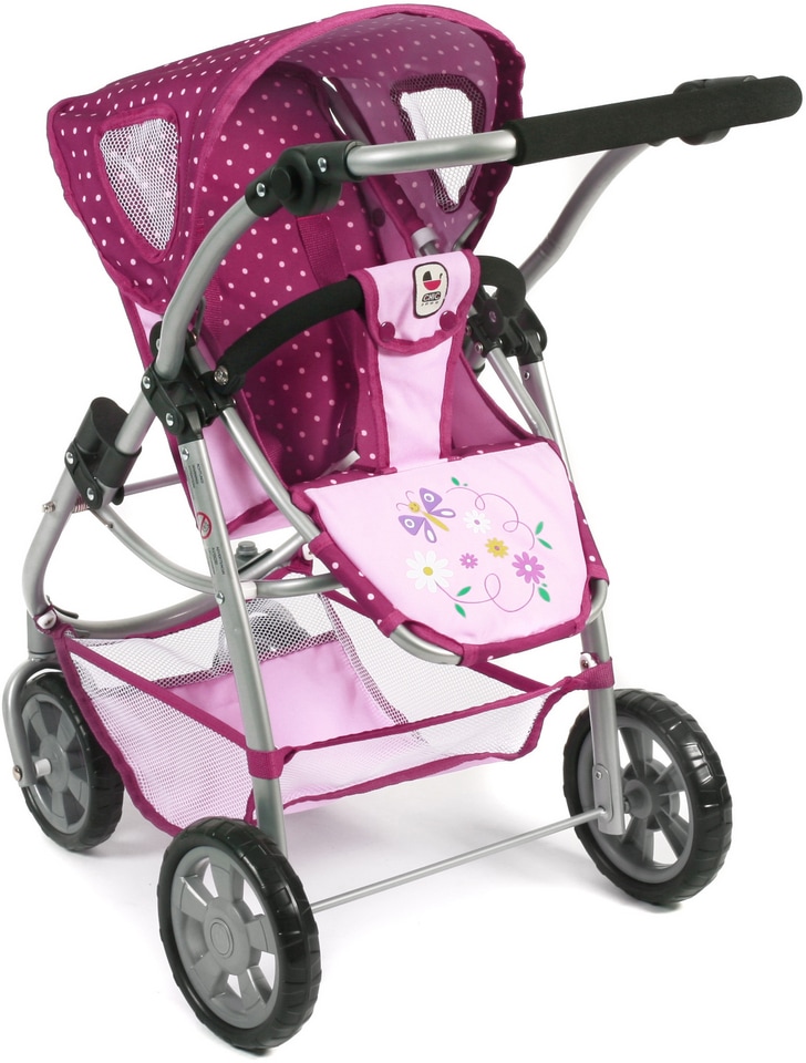 CHIC2000 Kombi-Puppenwagen »Emotion All In 3in1, Brombeere«, inkl. Babywanne, Babyschale und Sportwagenaufsatz