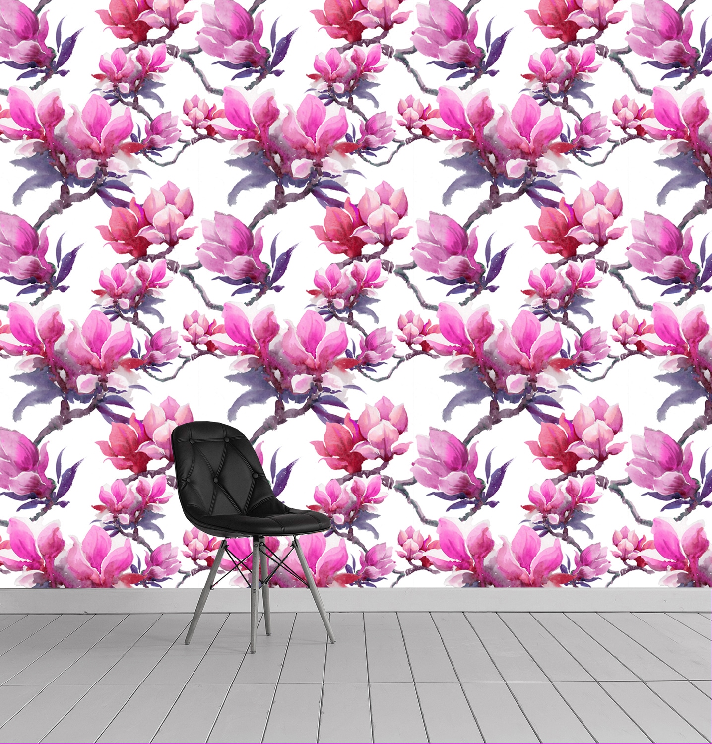 queence Vinyltapete »Gaby«, bedruckt-Motiv-botanisch-floral-gemustert-natürlich, 90x250cm, selbstklebend, kinderleichte Anbringung, Sticker