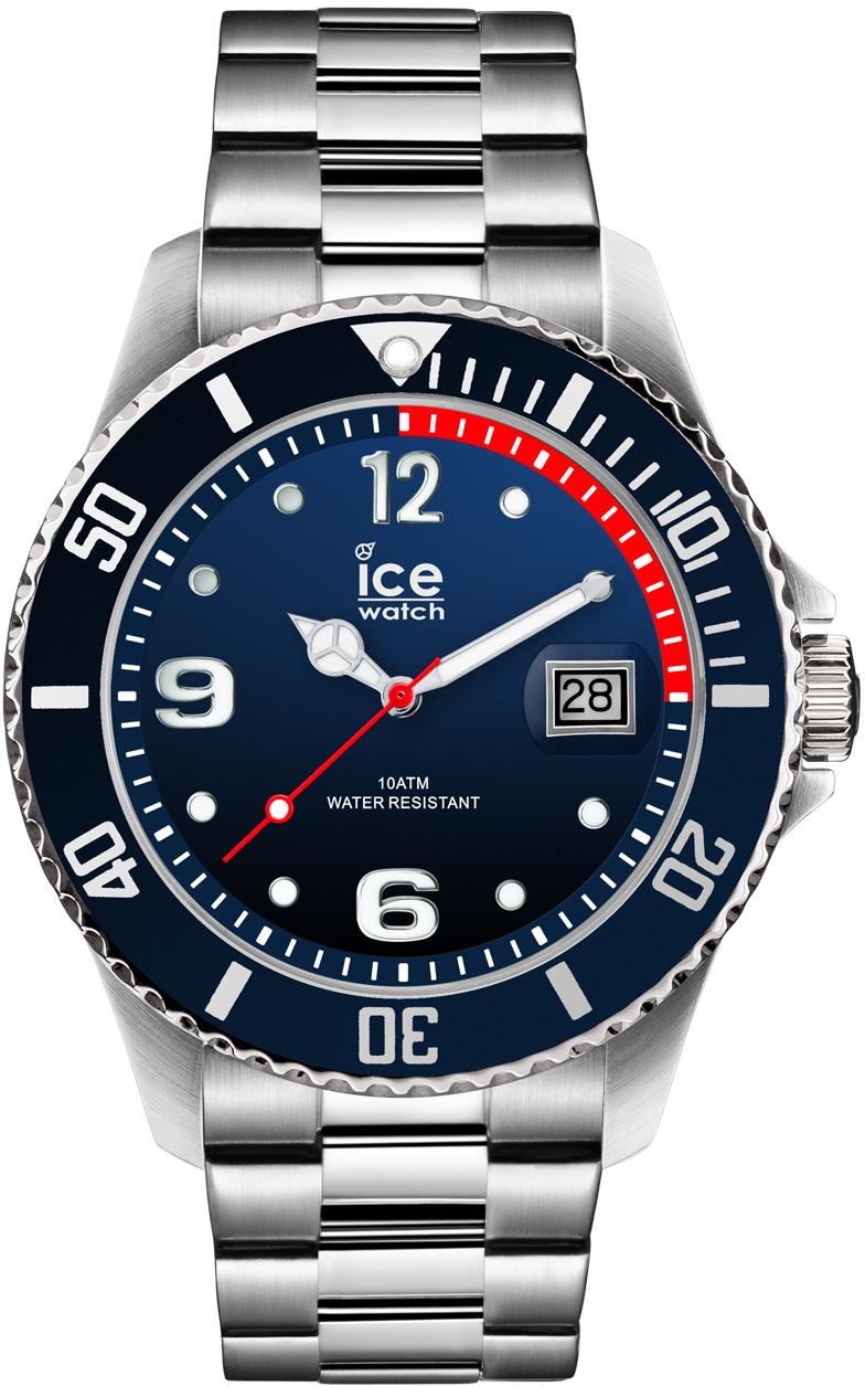 ice-watch Quarzuhr »Ice steel - Marine Silver - Large, 015775«