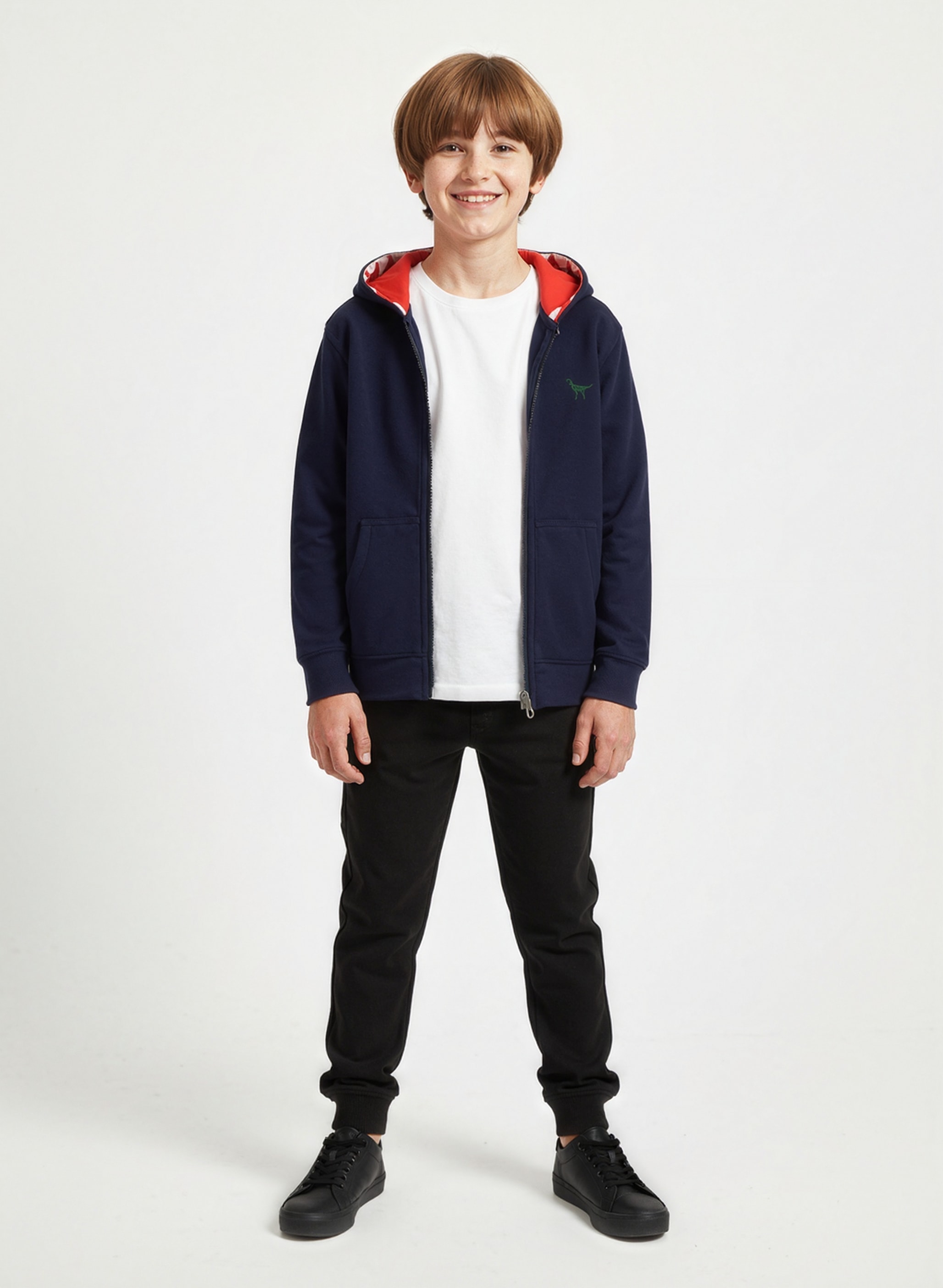 Blue Seven Sweatjacke mit besonderen Details an der Kapuze und kleiner Bruststickerei