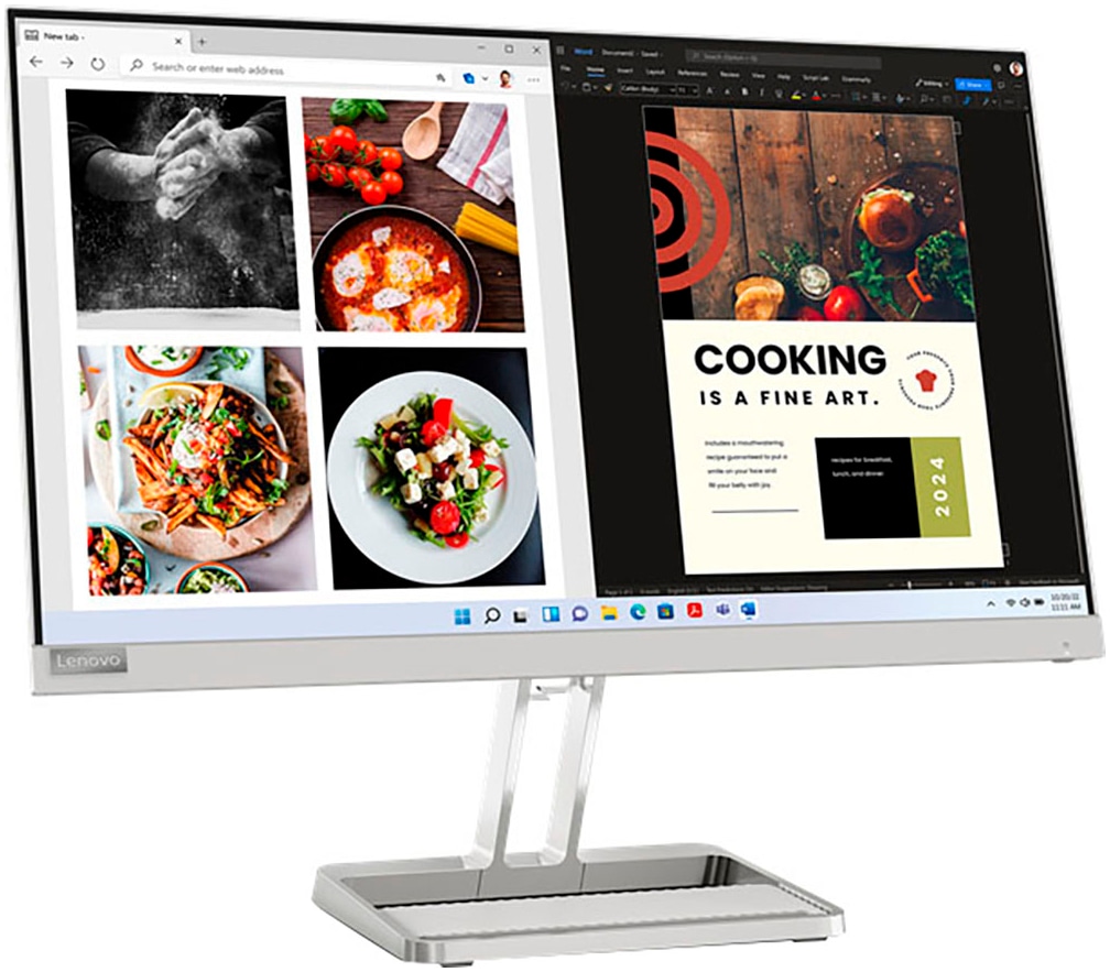 Lenovo LED-Monitor »L24i-40(F23238FL0)«, 61 cm/24 Zoll, 1920 x 1080 px, Full HD, 4 ms-6 ms Reaktionszeit, 100 Hz