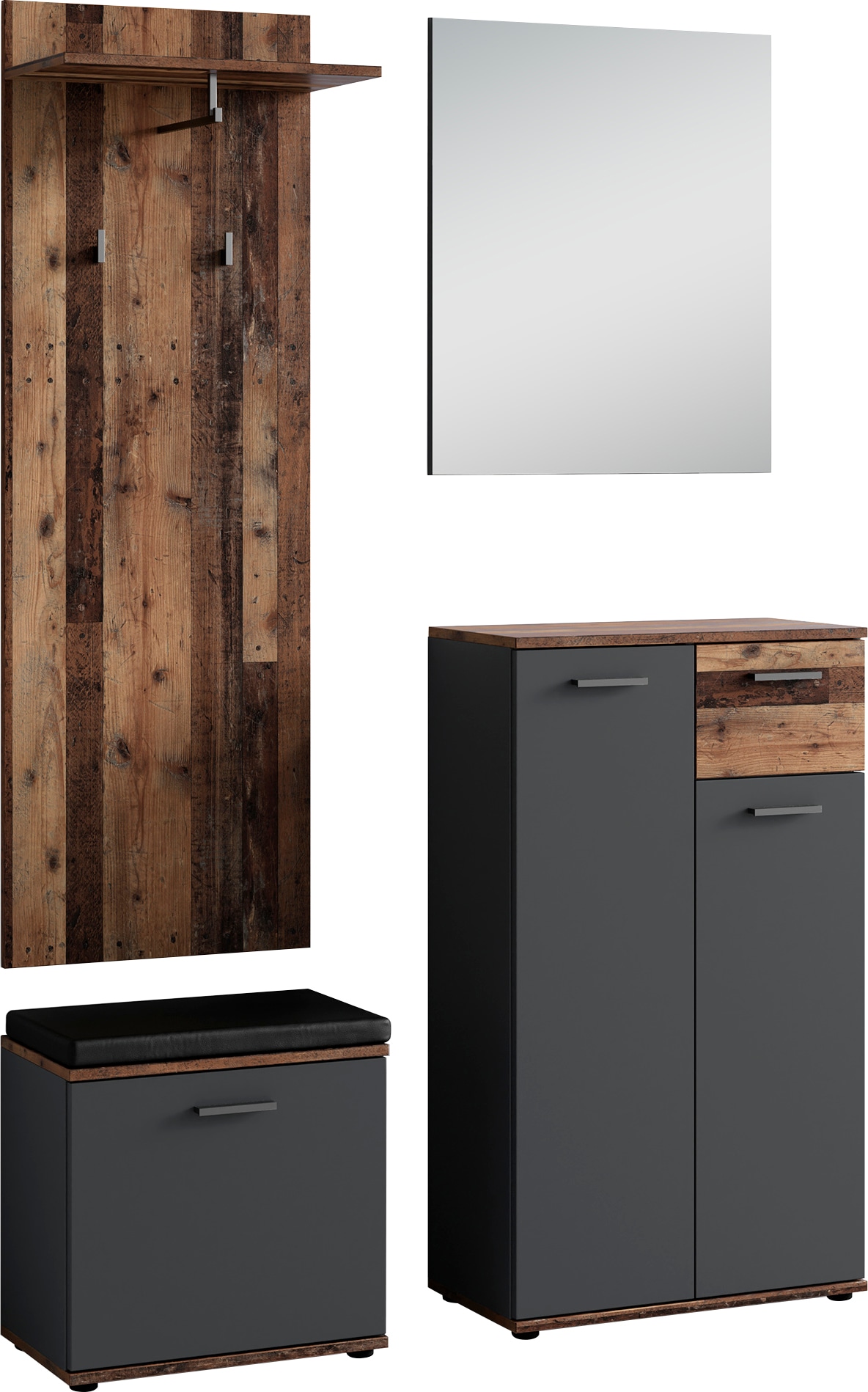 byLIVING Garderoben-Set »Jakob« 4 Stk. tlg.