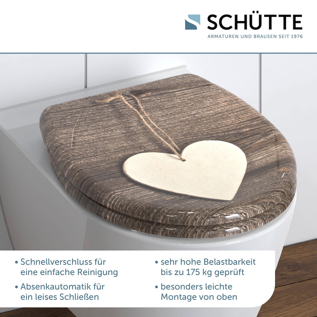 Schütte WC-Sitz »Wood Heart«