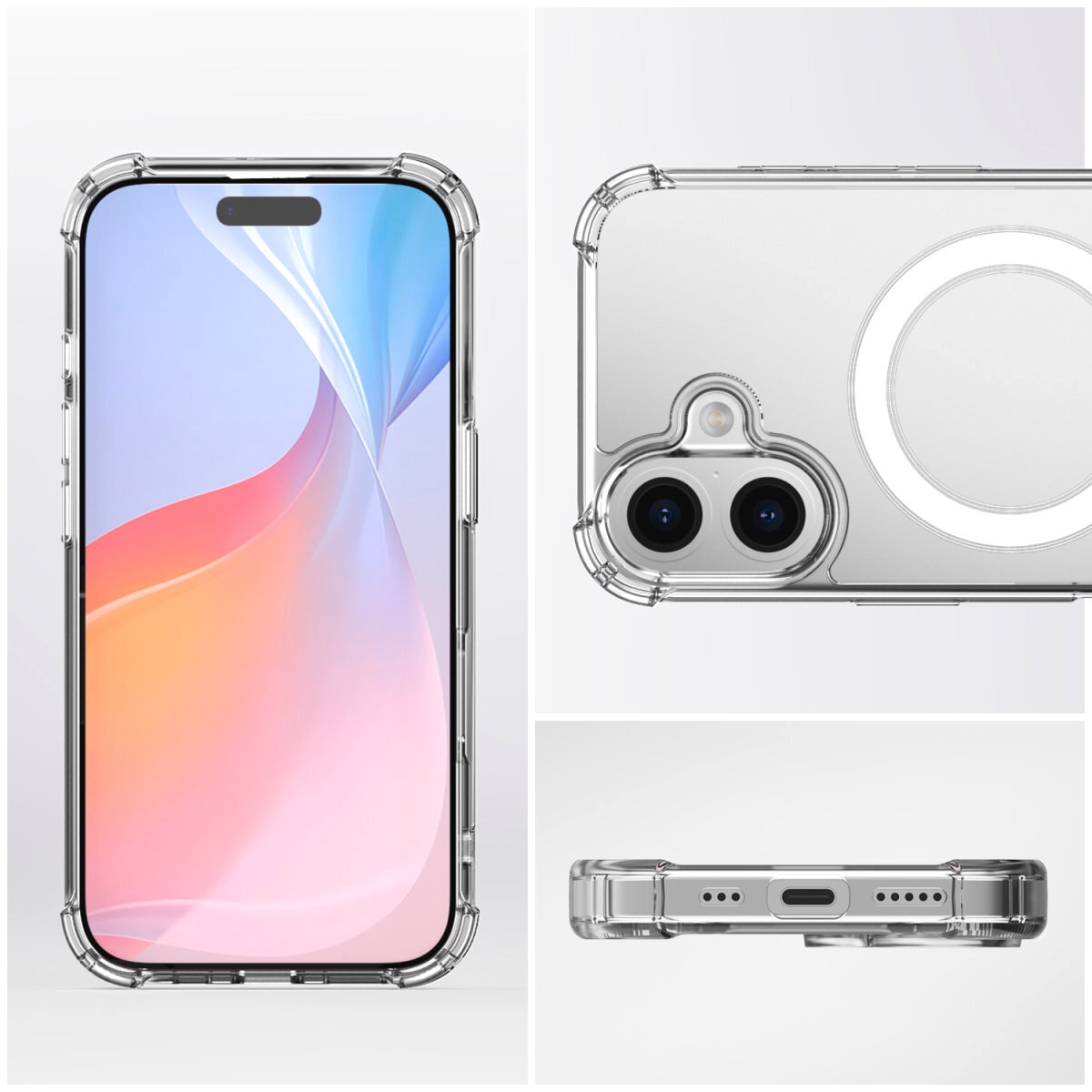 4smarts Handyhülle »Hybrid Case Ibiza für Apple iPhone 16«, Backcover, Schutzhülle, Handyschutzhülle, Case, Schutzcase, stoßfest
