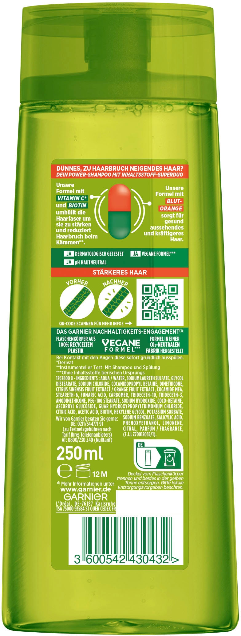 GARNIER Haarshampoo »Garnier Fructis Vitamine Shampoo« online UNIVERSAL bei & Kraft