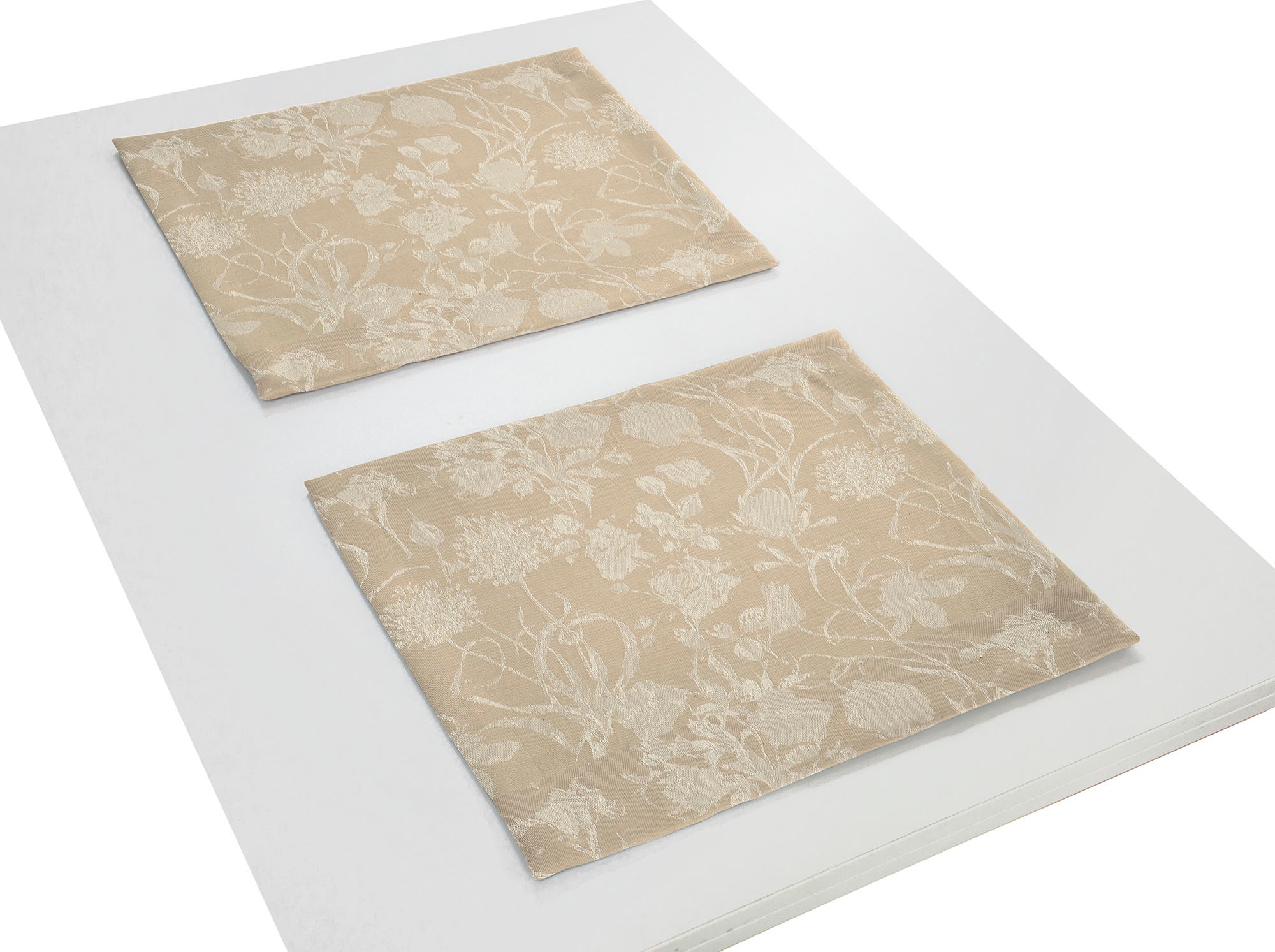 Adam Platzset "Flower Cuveé Light" GOTS organic,zertifiziert durch CERES 0242,Made in Germany