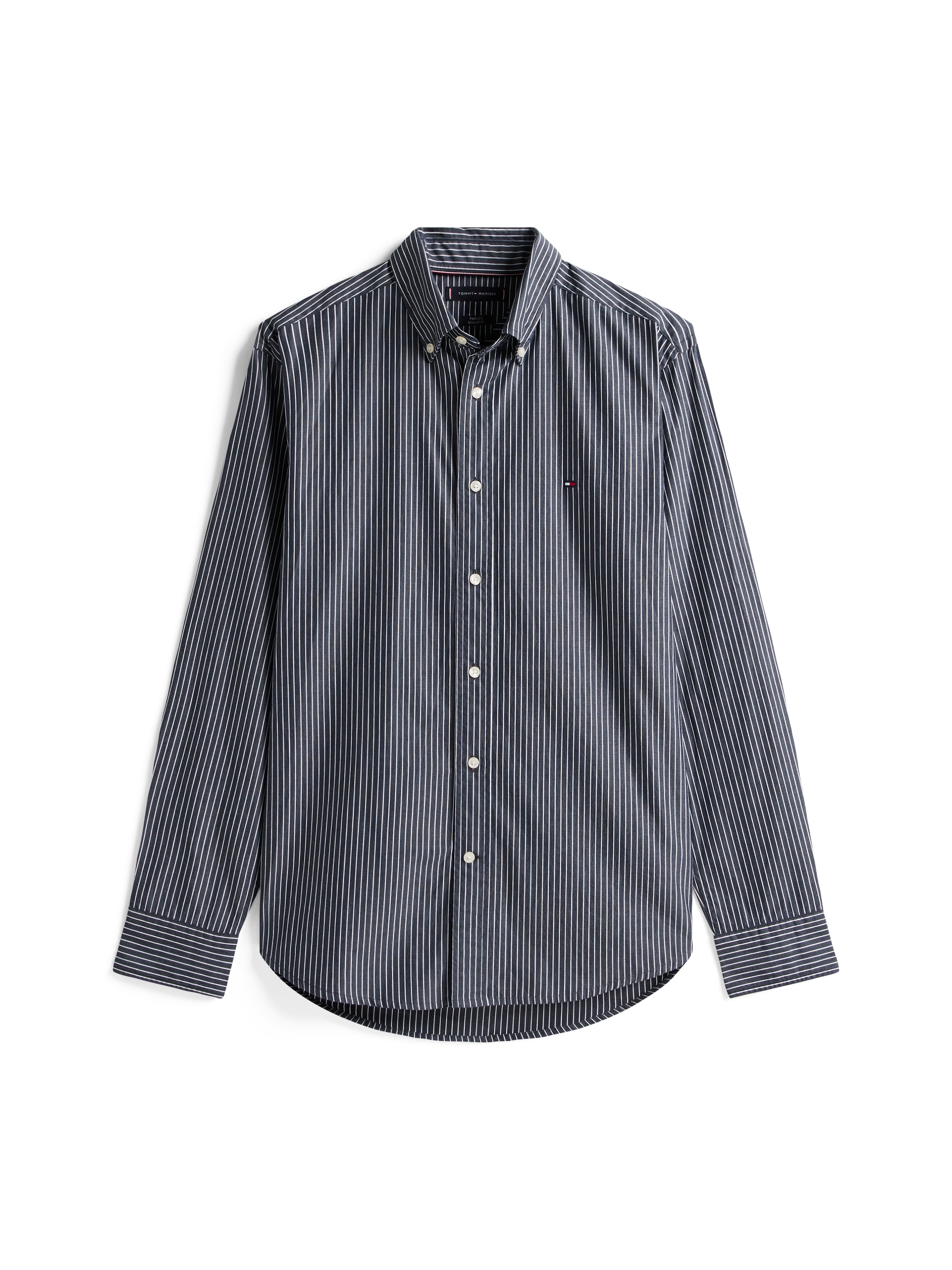 Tommy Hilfiger Langarmhemd »CORE HAIRLINE POPLIN«, regular fit, Button-down-Kragen, fein gestreift