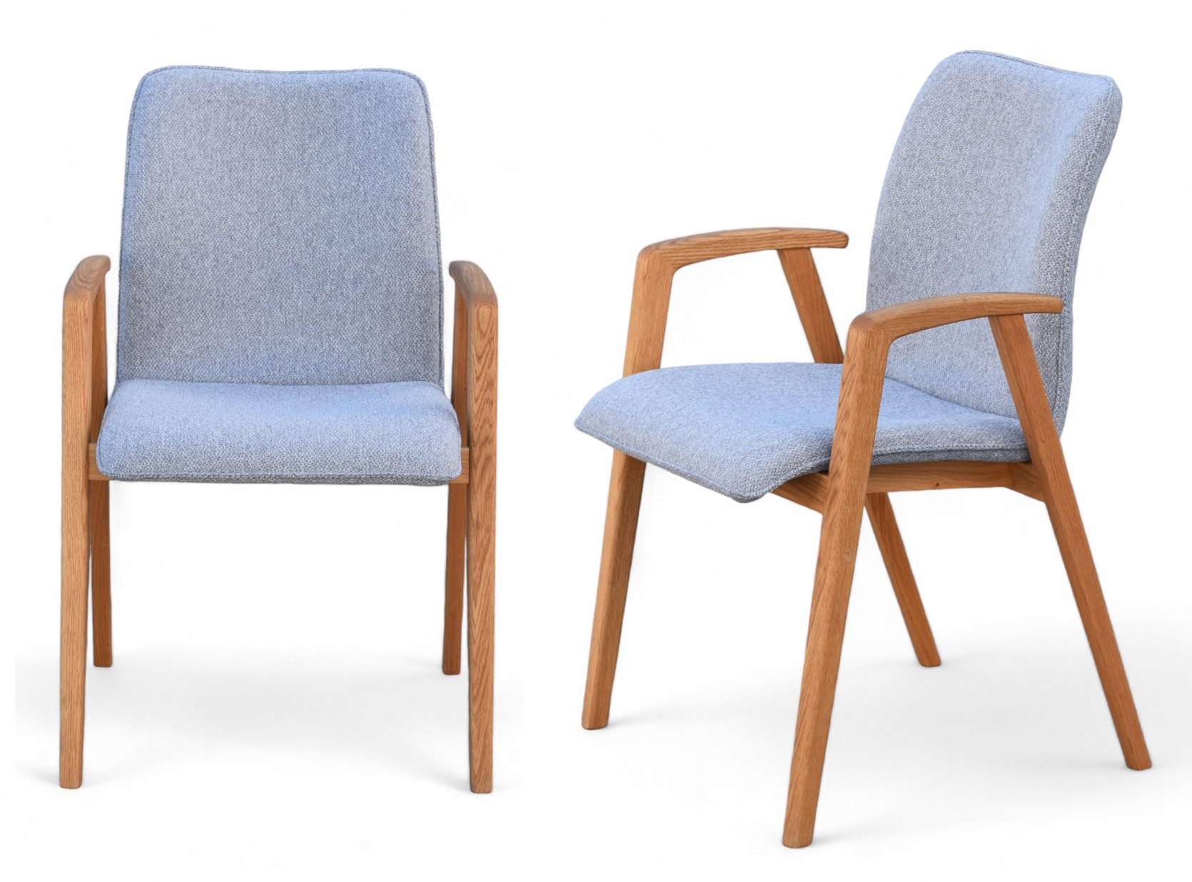 OTTO home Armlehnstuhl »Loreen Esszimmerstuhl, Polsterstuhl, Designstuhl« (Set) 2 Stk.mit Massivgestell, hochwertig gearbeitet, Armlehnen, stilvoll, bequem