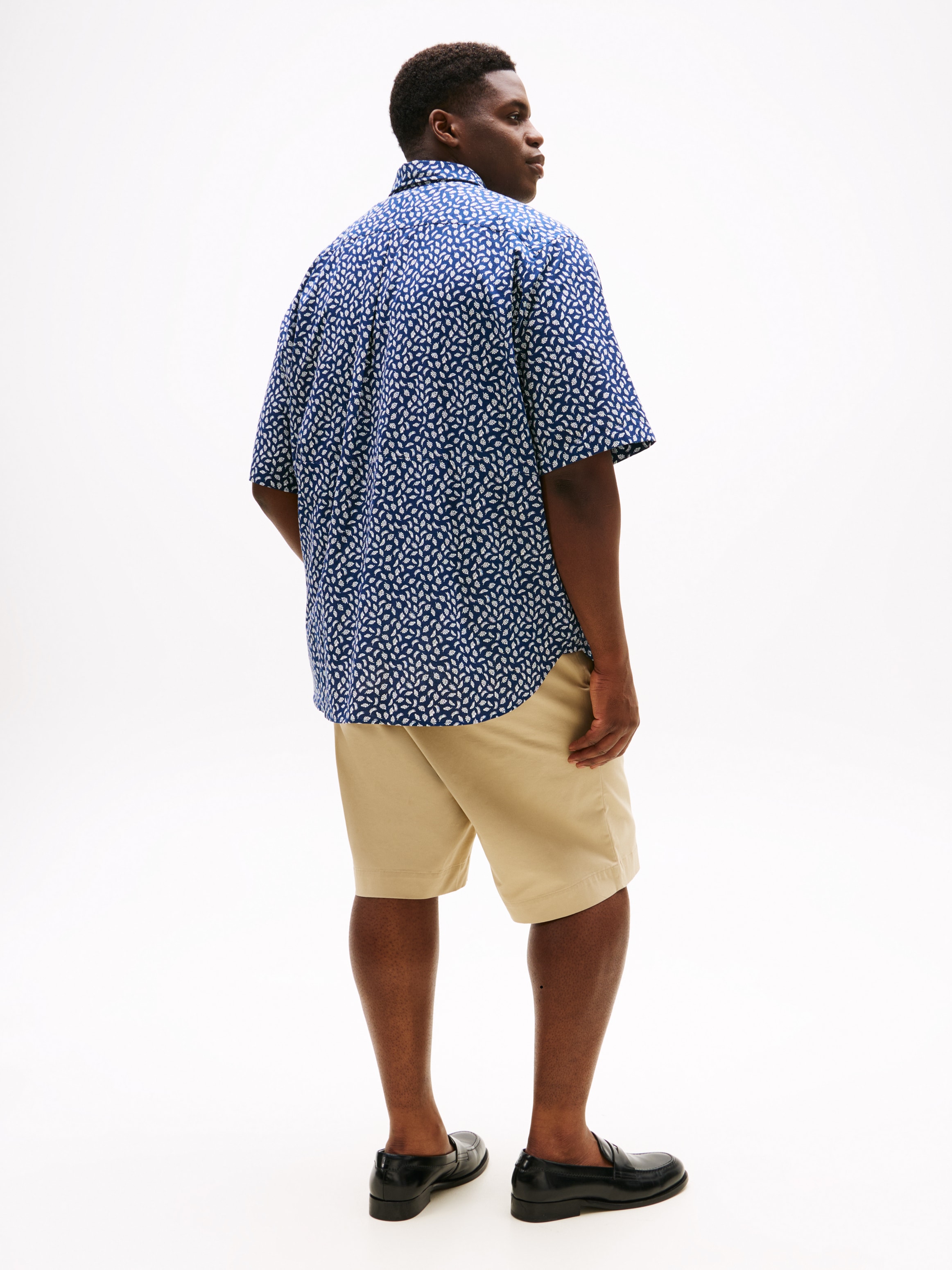 Tommy Hilfiger Big & Tall Kurzarmhemd »BT-LINEN BLEND AOP SS RF SHIRT-B«, Große Größen