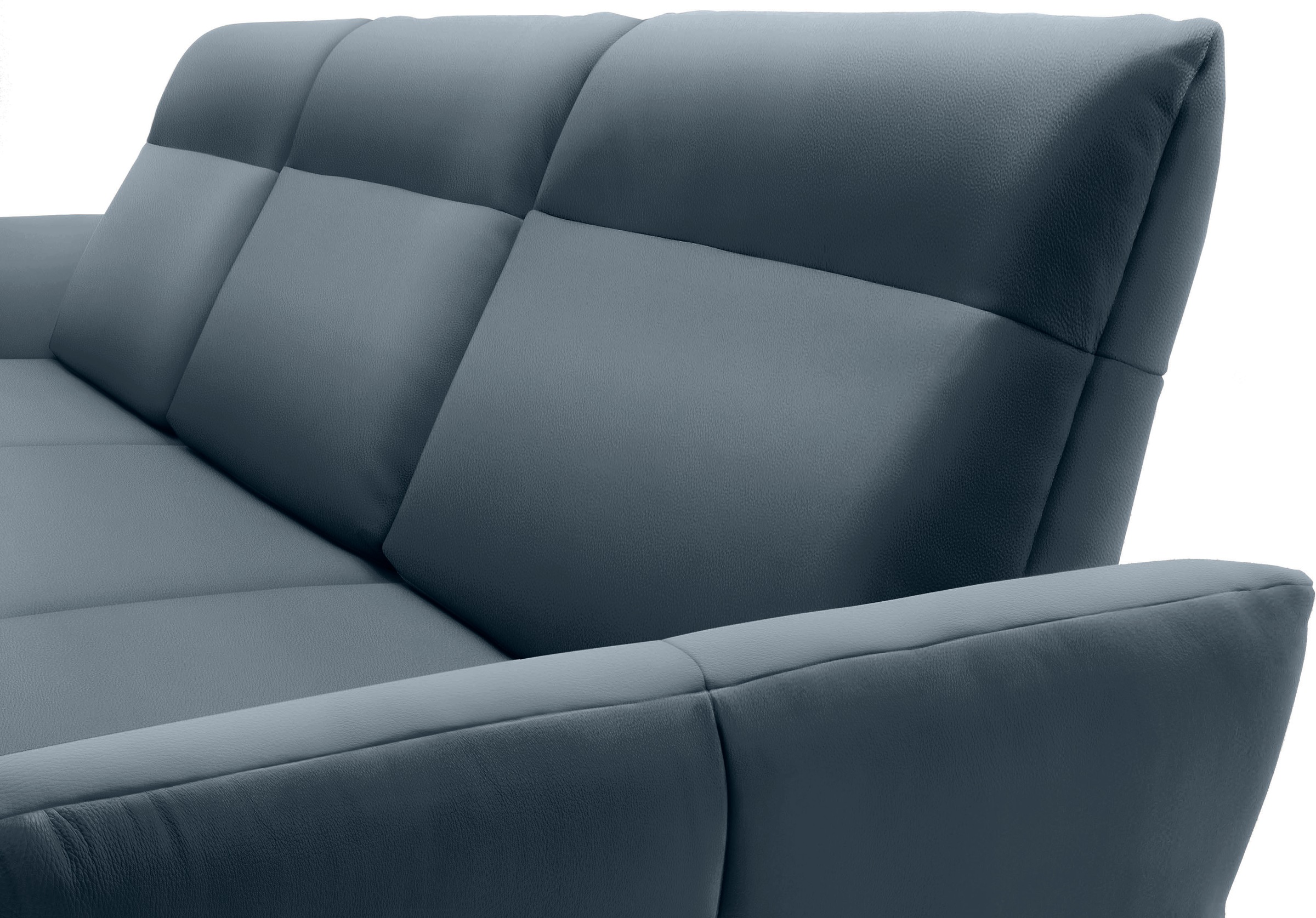 Creation BY ROLF BENZ Ecksofa »CR.460«, Sockel in Eiche, Alugussfüße in umbragrau, Breite 298 cm