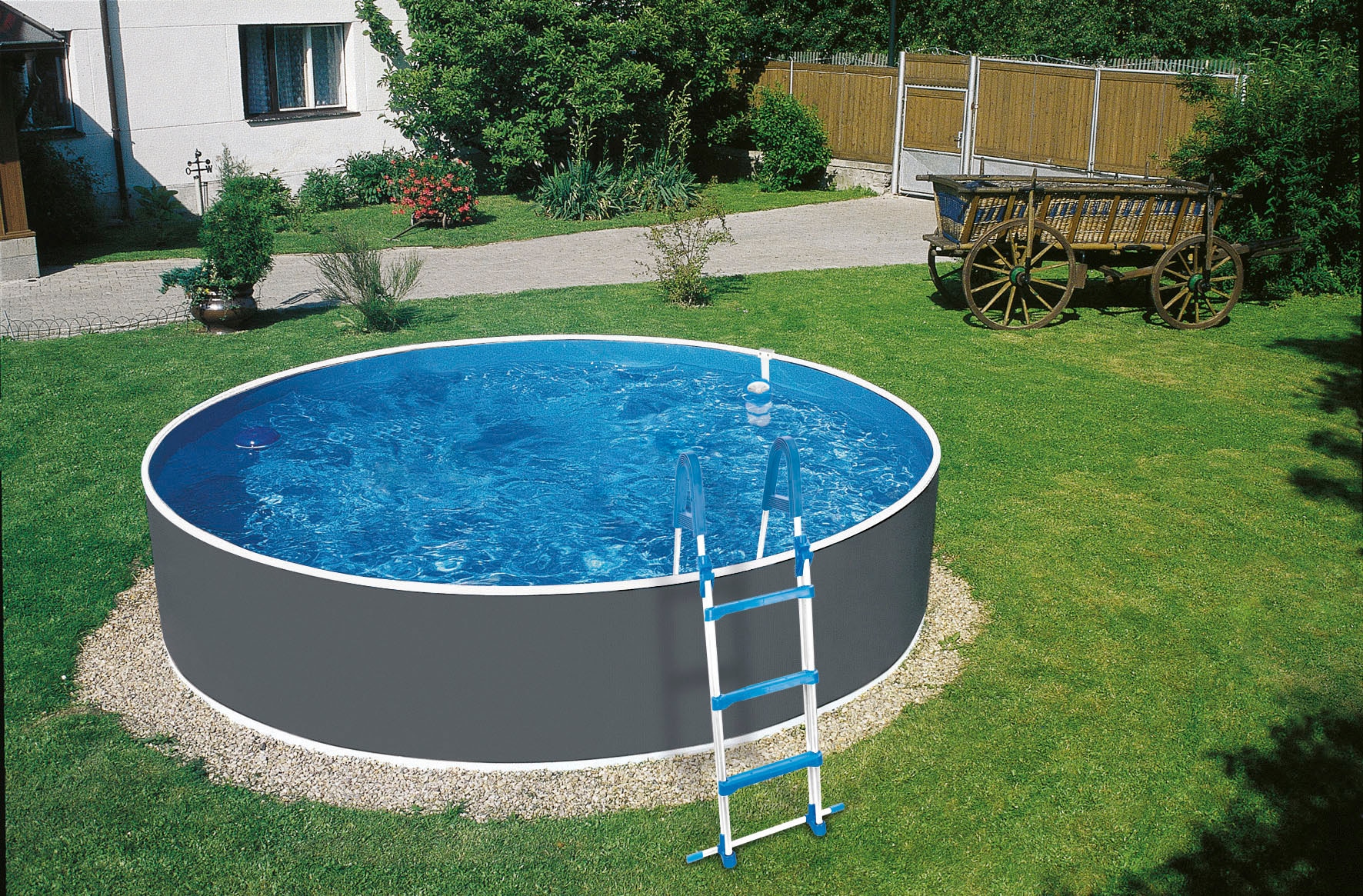 my POOL BWT Rundpool, (Spar-Set, 5 tlg.), Inkl. Akku-Bodensauger BWT BC 02