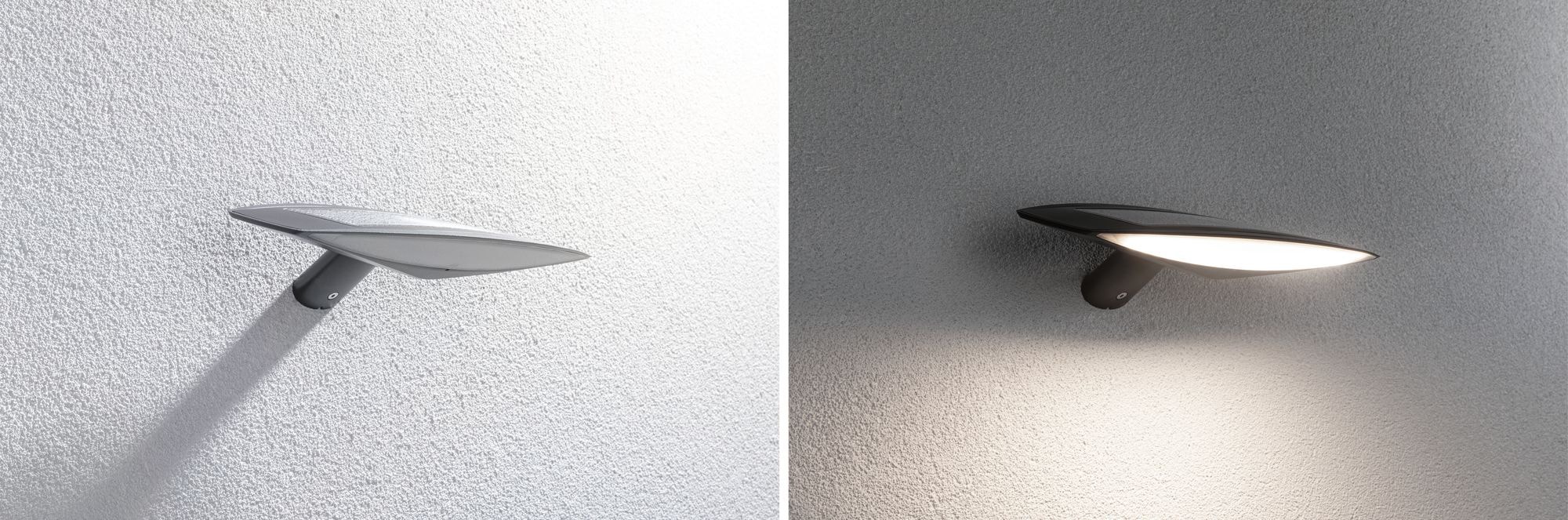 Paulmann Außen-Wandleuchte »Kiran«, 1 flammig, Leuchtmittel LED-Modul | LED fest integriert, LED-Modul, Anthrazit IP44 180lm Warmweiß mit Bewegungsmelder