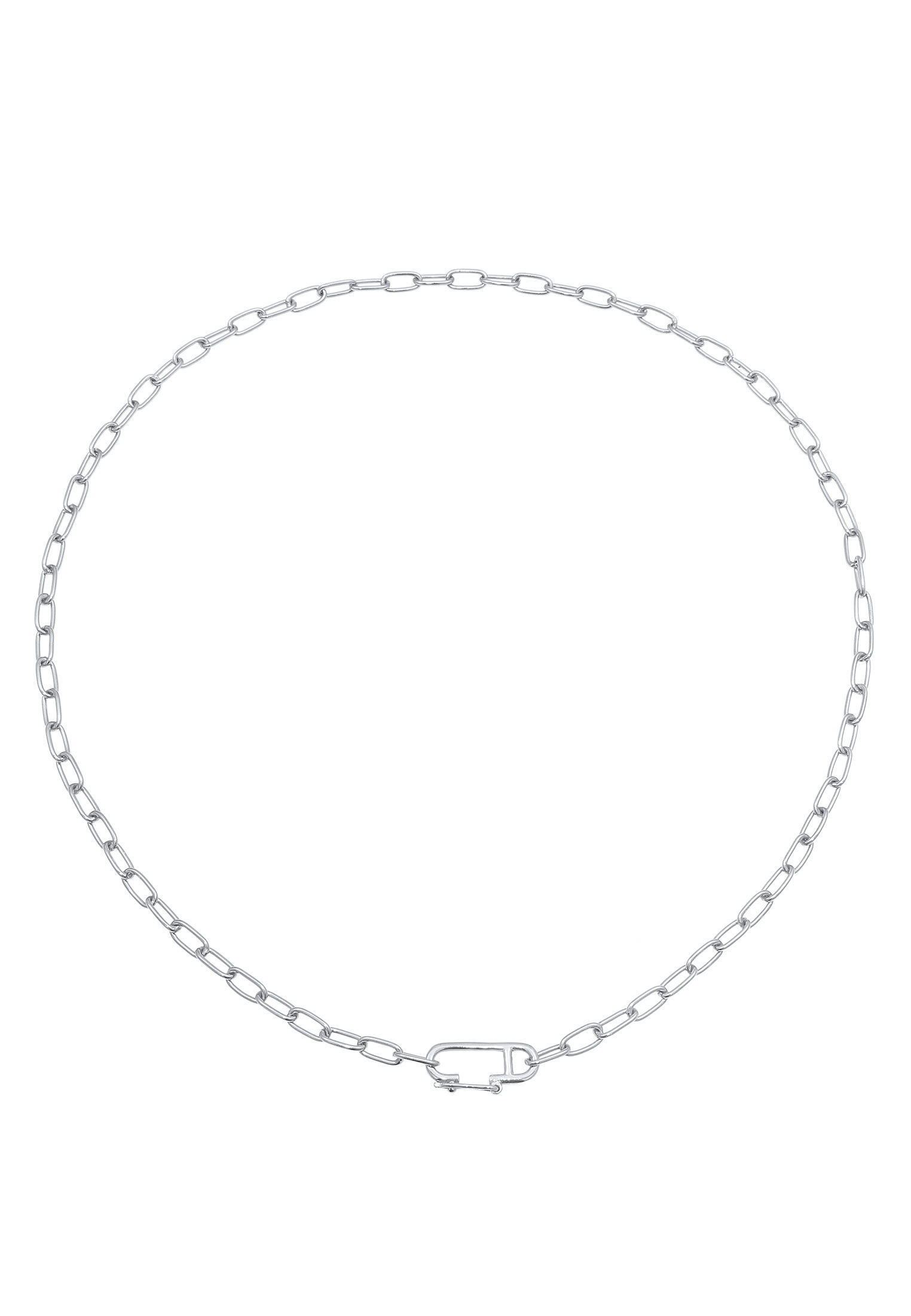 Elli Kette mit Anhänger »Halskette Gliederkette Oval Verstellbar Basic 925 Silber«