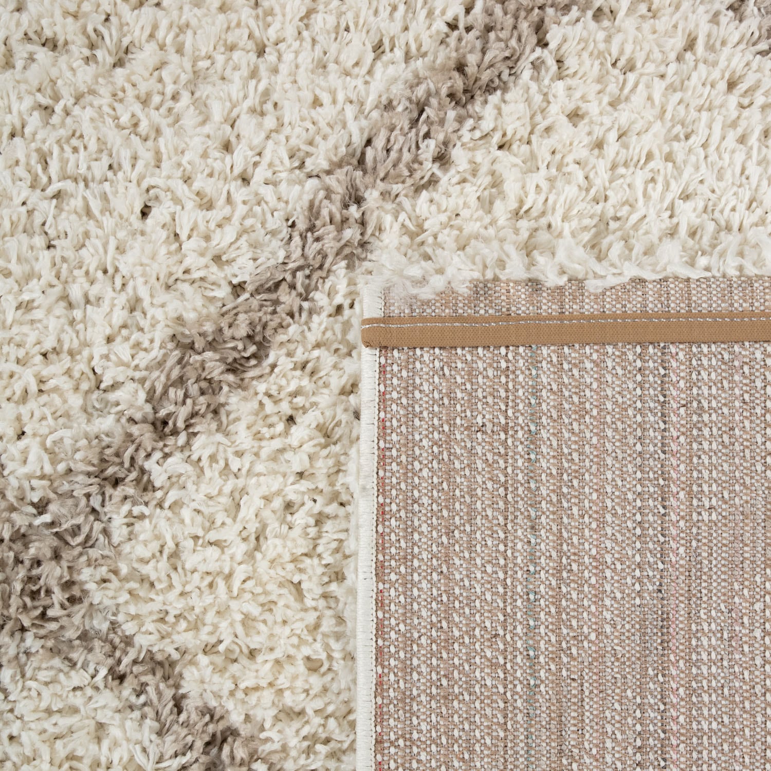 Paco Home Hochflor-Teppich »Kalmar 441«, rechteckig, 40 mm Höhe, Scandi Design, Rauten Muster, weich & kuschelig