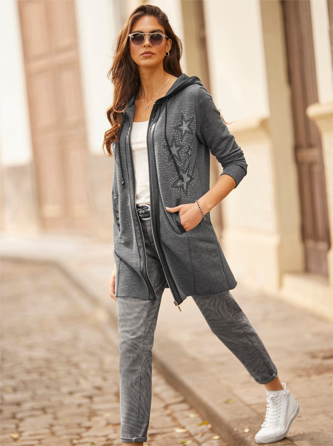 heine Shirtjacke "Sweatshirtjacke" 1 Stk.