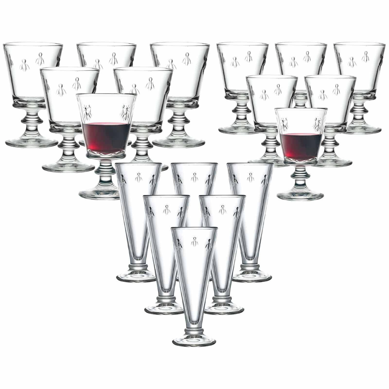 La Rochére Wein- und Sektgläser Biene Abeille 18er Set